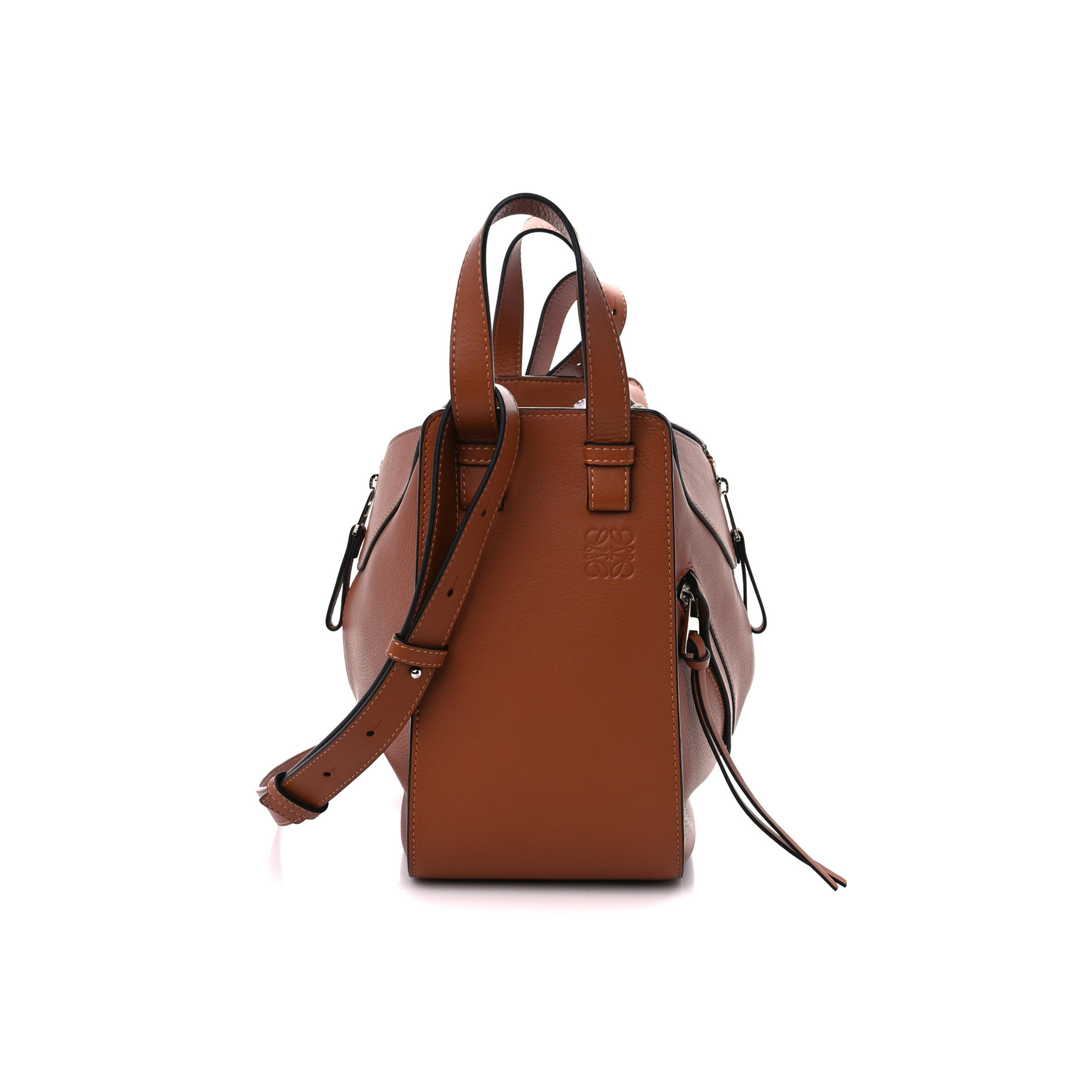 L0ew* CALFSKIN SMALL HAMMOCK SHOULDER BAG TAN (27*23*14cm) Master Quality