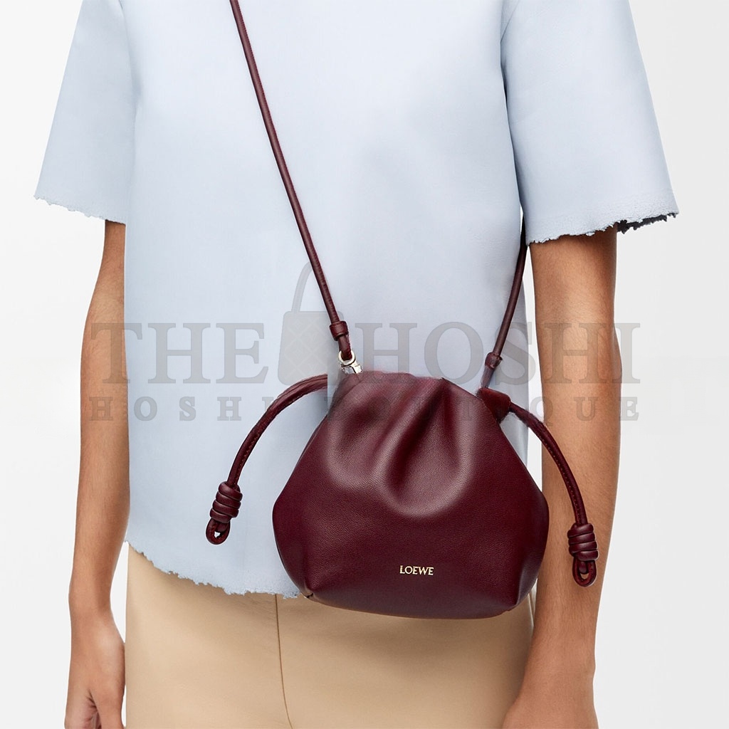 L0ew* MINI FLAMENCO PURSE BAG IN MELLOW NAPPA LAMBSKIN 0010976835 (23*17*5.5cm) Master Quality