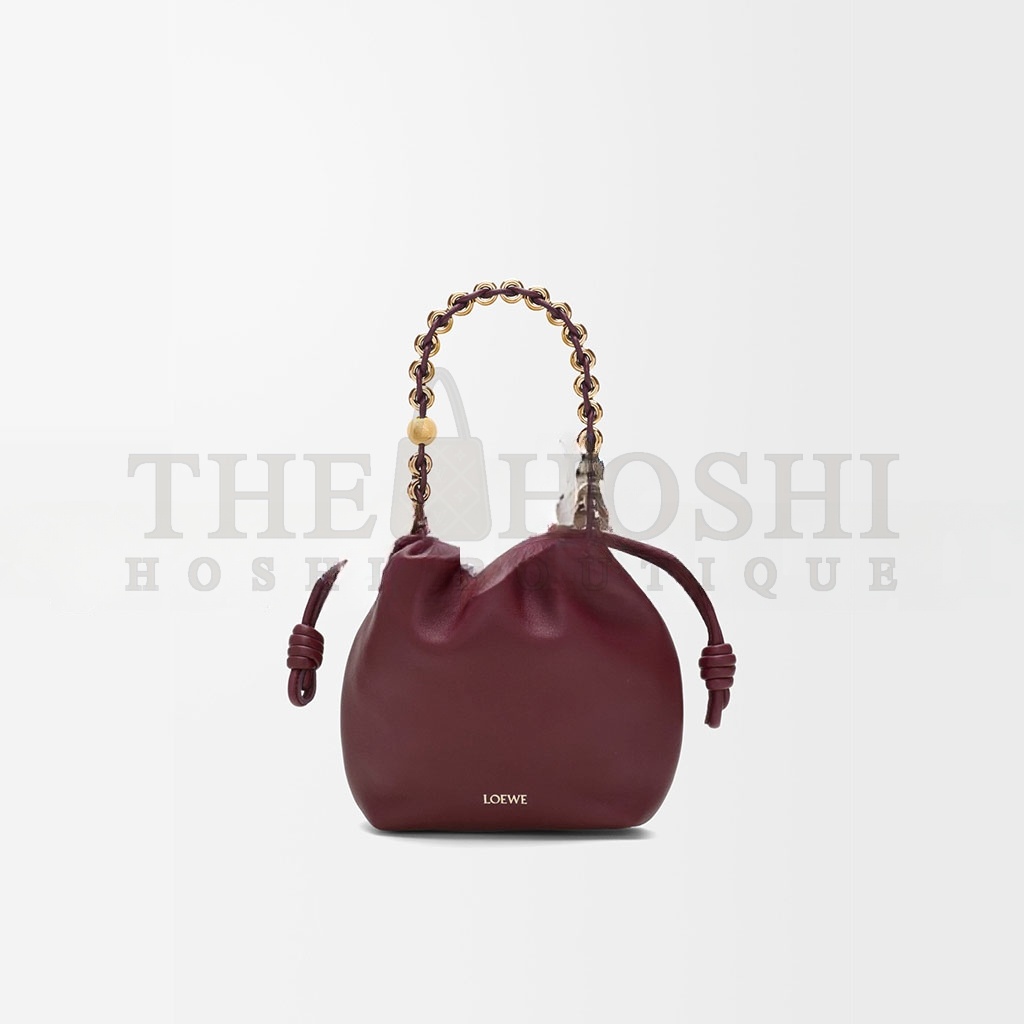 L0ew* MINI FLAMENCO PURSE BAG IN MELLOW NAPPA LAMBSKIN 0010976835 (23*17*5.5cm) Master Quality