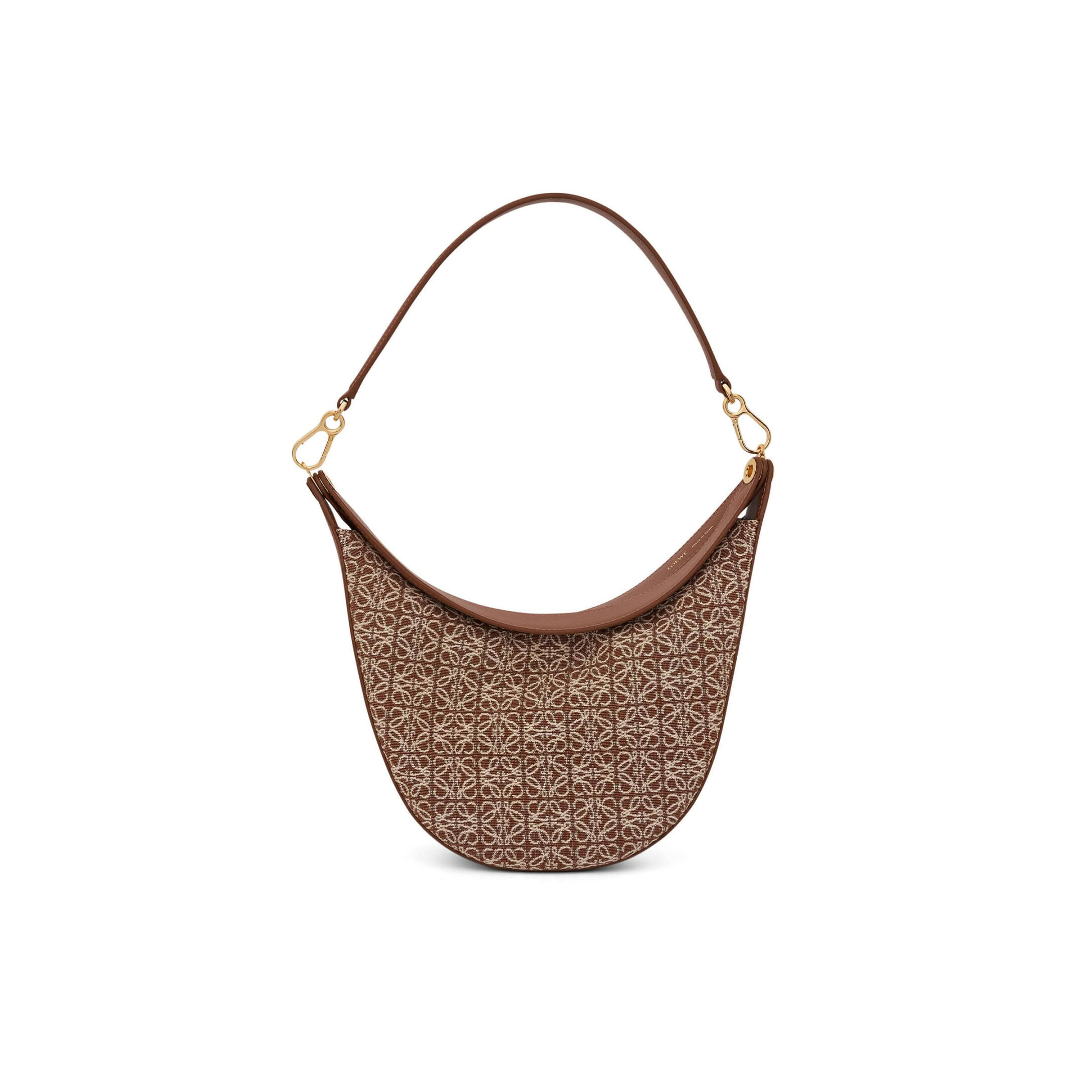 L0ew* LUNA ANAGRAM IN JACQUARD AND LEATHER A923PL9X01-2713 (30*27*8cm) Master Quality