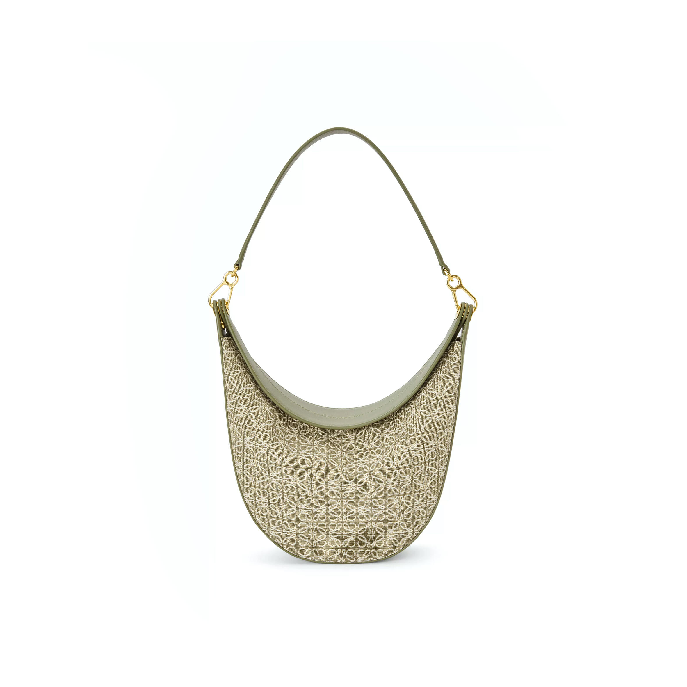 L0ew* LUNA ANAGRAM IN JACQUARD AND LEATHER A923PL9X01-4364 (30*27*8cm) Master Quality