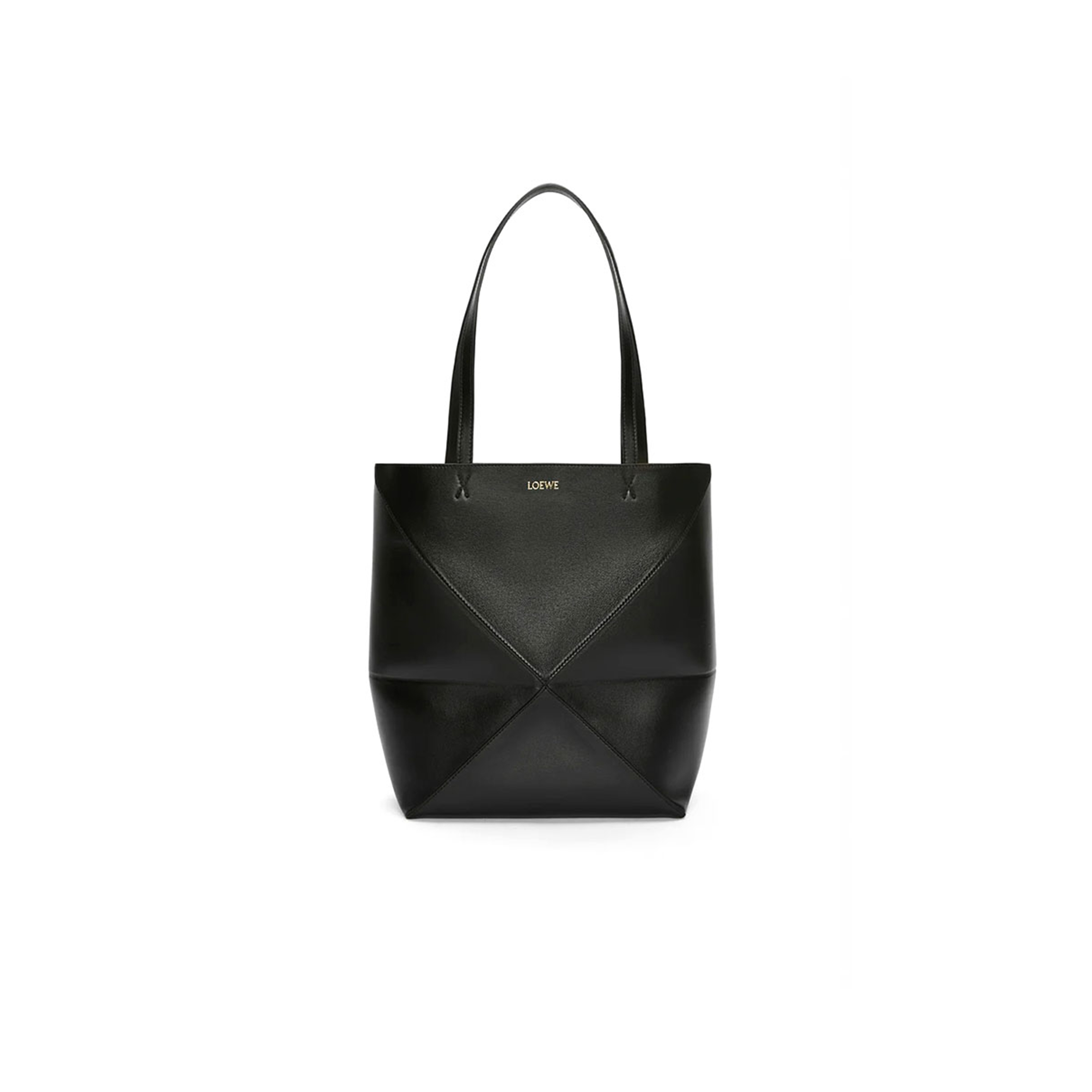 L0ew* MEDIUM PUZZLE FOLD TOTE IN SHINY CALFSKIN A657G50X01-1100 (31.5*25.5*14.5cm) Master Quality