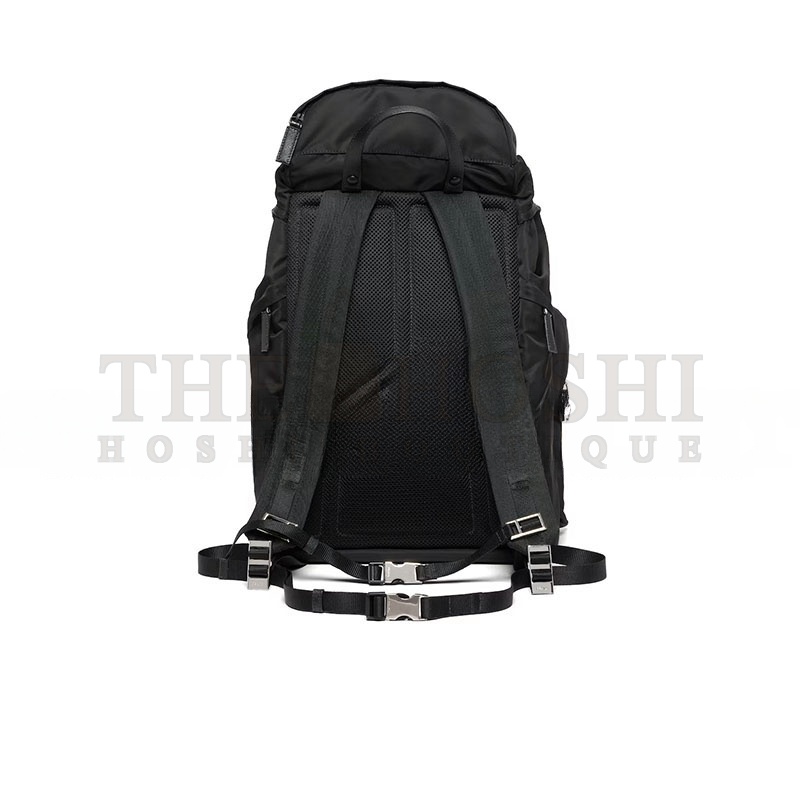 Pra*a RE-NYLON AND SAFFIANO LEATHER BACKPACK 2VZ019 (53.5*32*16.5cm) Master Quality