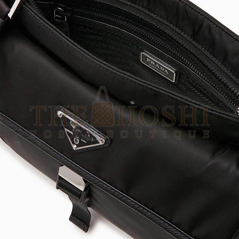 Pra*a RE-NYLON AND SAFFIANO LEATHER SHOULDER BAG 2VH110 (25*22*7cm) Master Quality
