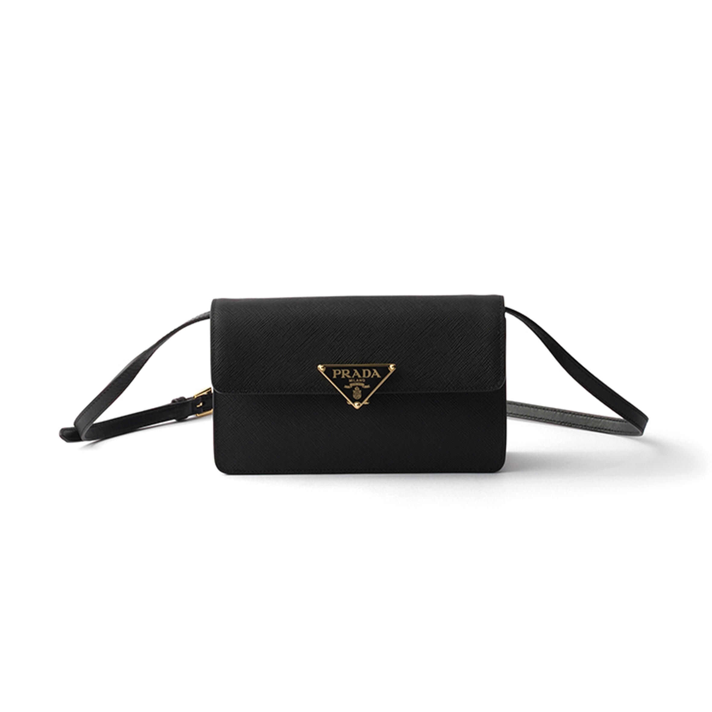 Pra*a MINI SAFFIANO LEATHER BAG 1BD386 (19.5*11.5*5cm) Master Quality