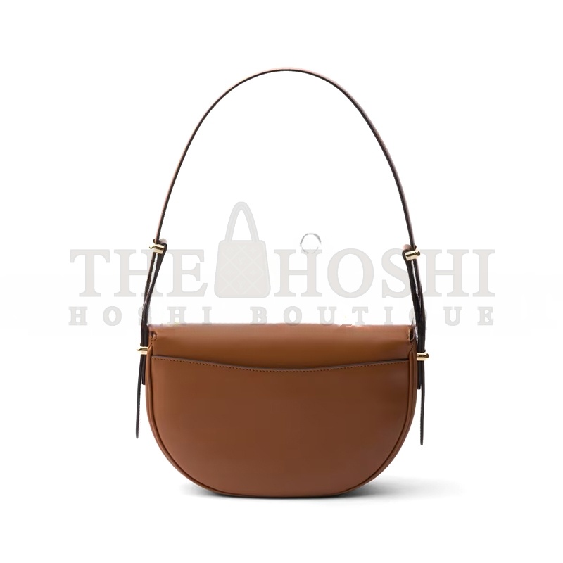 Pra*a ARQUÉ LEATHER SHOULDER BAG WITH FLAP 1BD365 (23*12*6cm) Master Quality