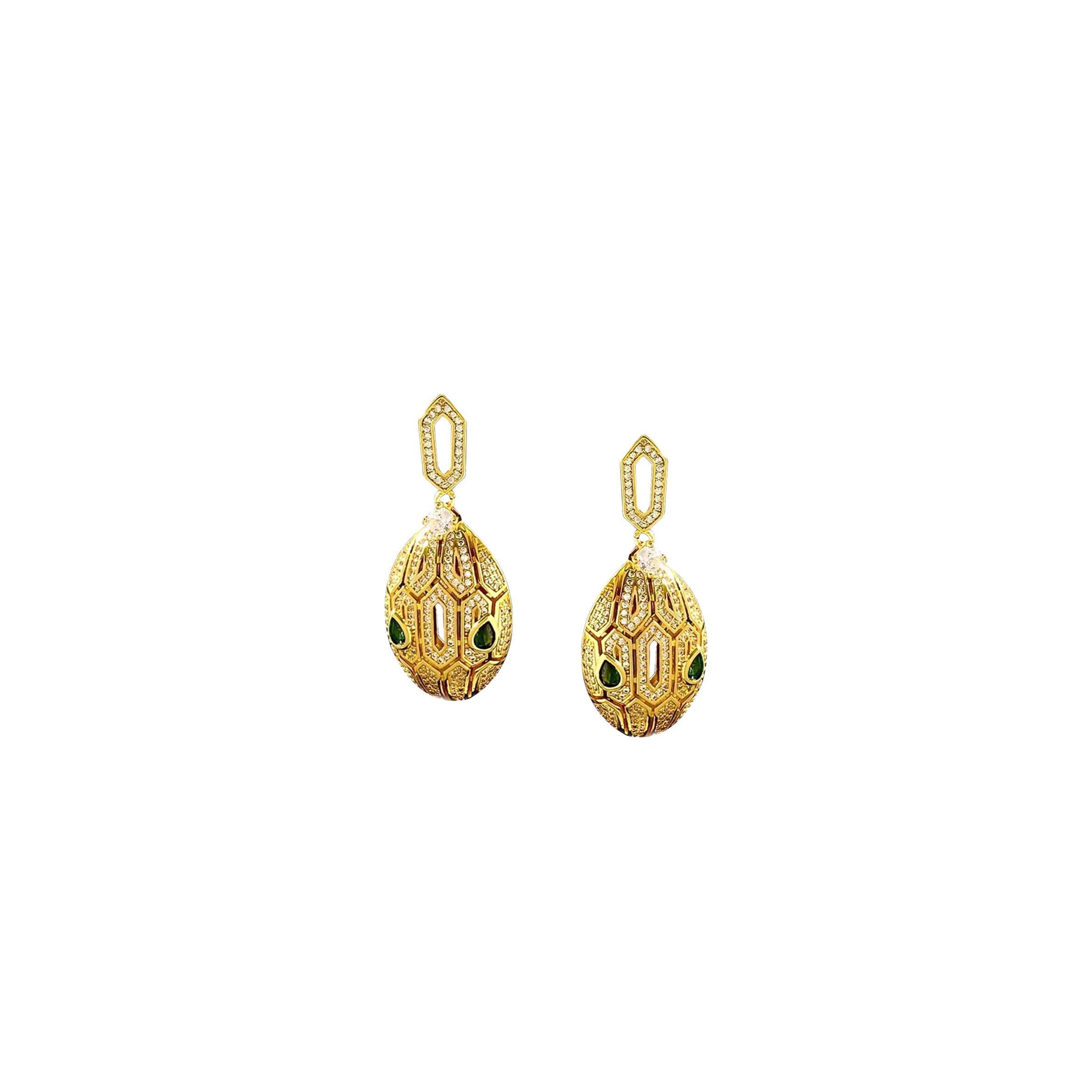 Bv1g*ai SERPENTI DROP EARRINGS Master Quality