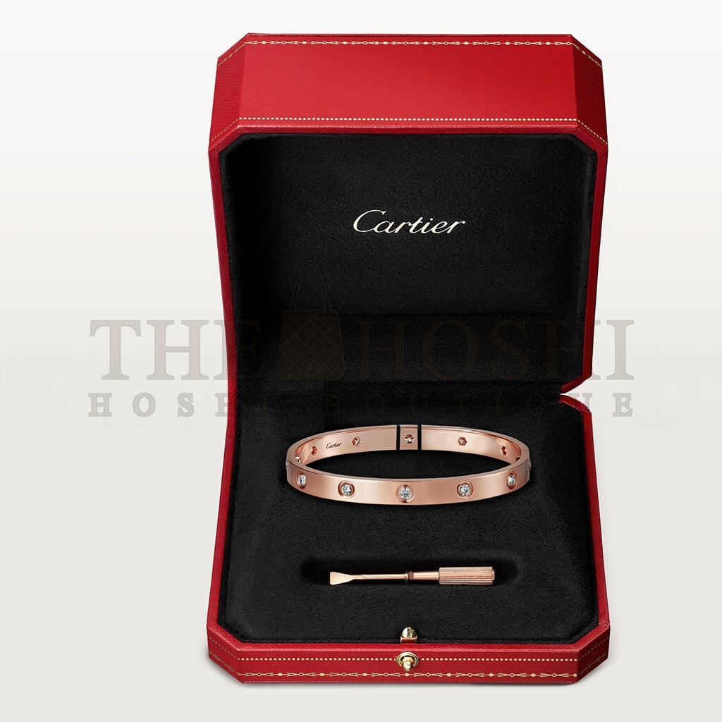 Ca*t1er  LOVE BRACELET, 10 D1am0ndS B6070217 Master Quality