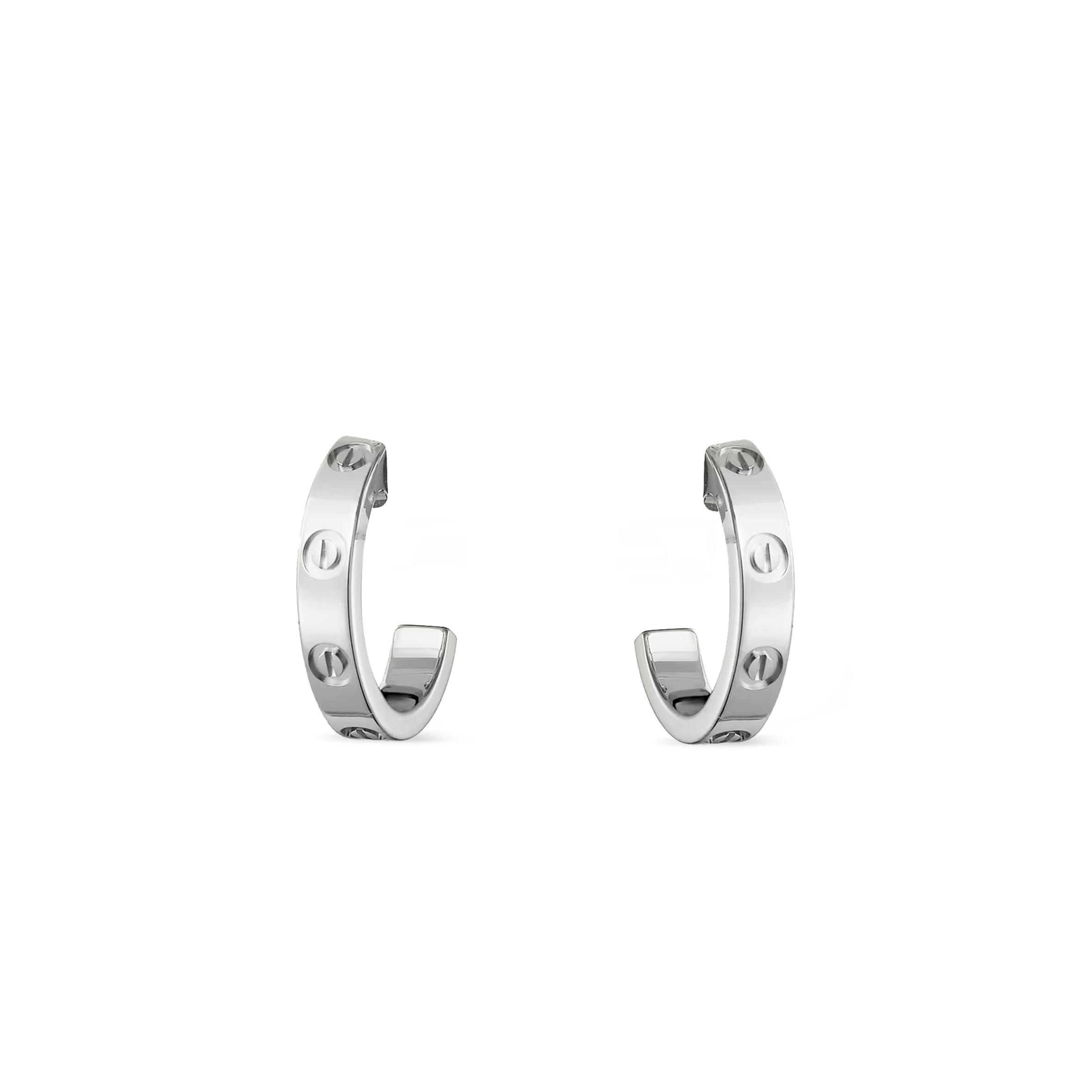 Ca*t1er LOVE HOOP EARRINGS, SMALL MODEL B8028900 Master Quality