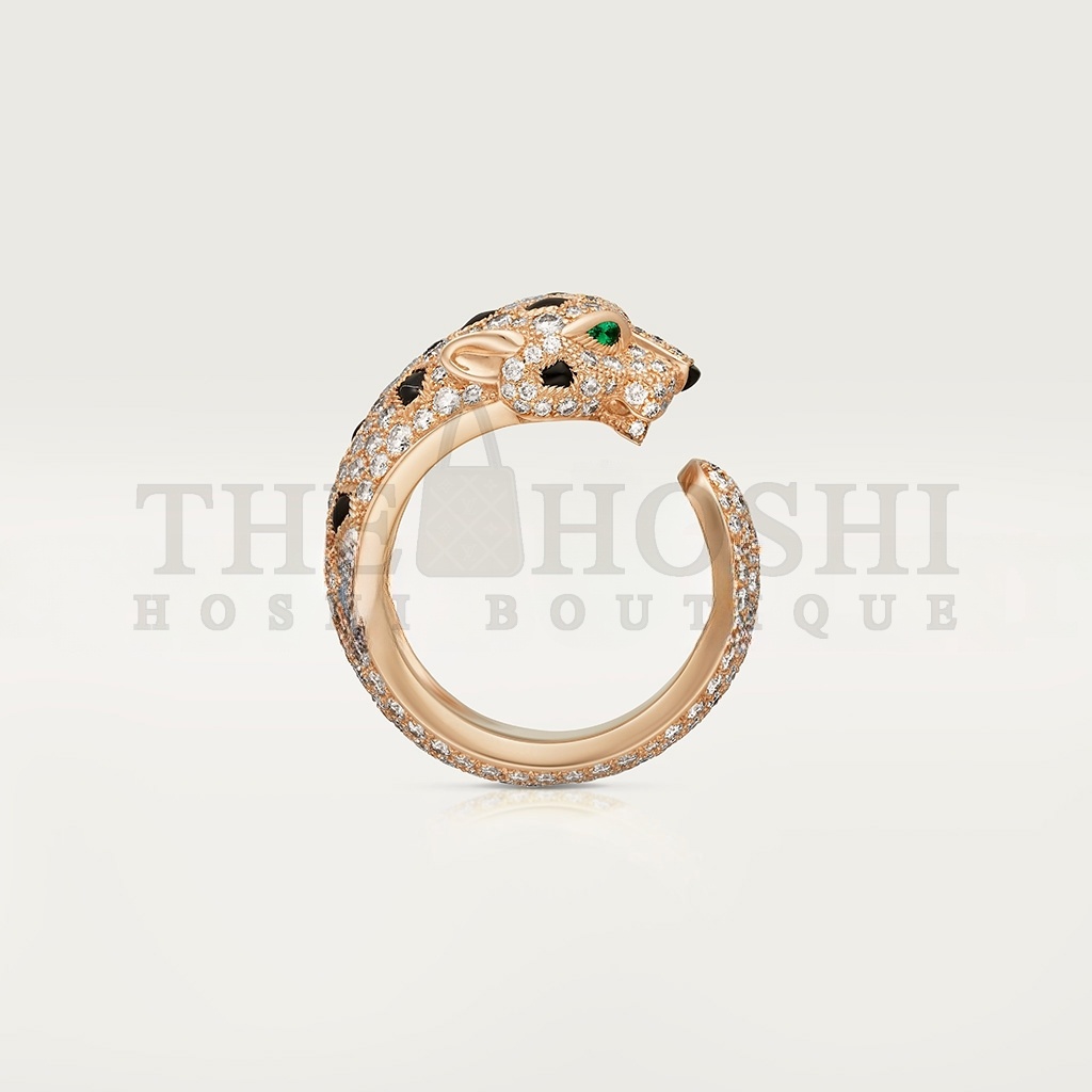Ca*t1er PANTHÈRE ROSE GOLD DE Ca*t1er RING N4804900 Master Quality
