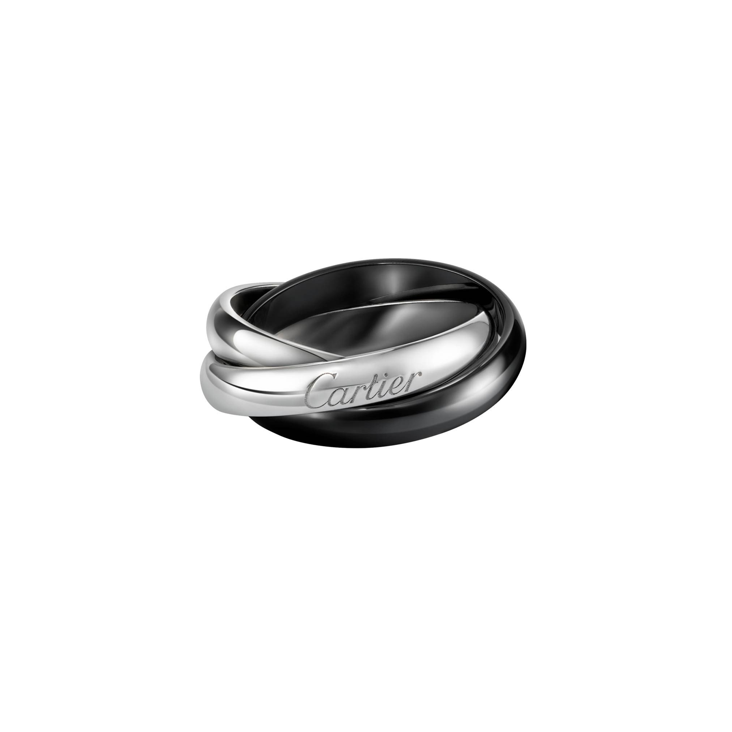 Ca*t1er TRINITY RING, CLASSIC CERAMIC B4095600 Master Quality