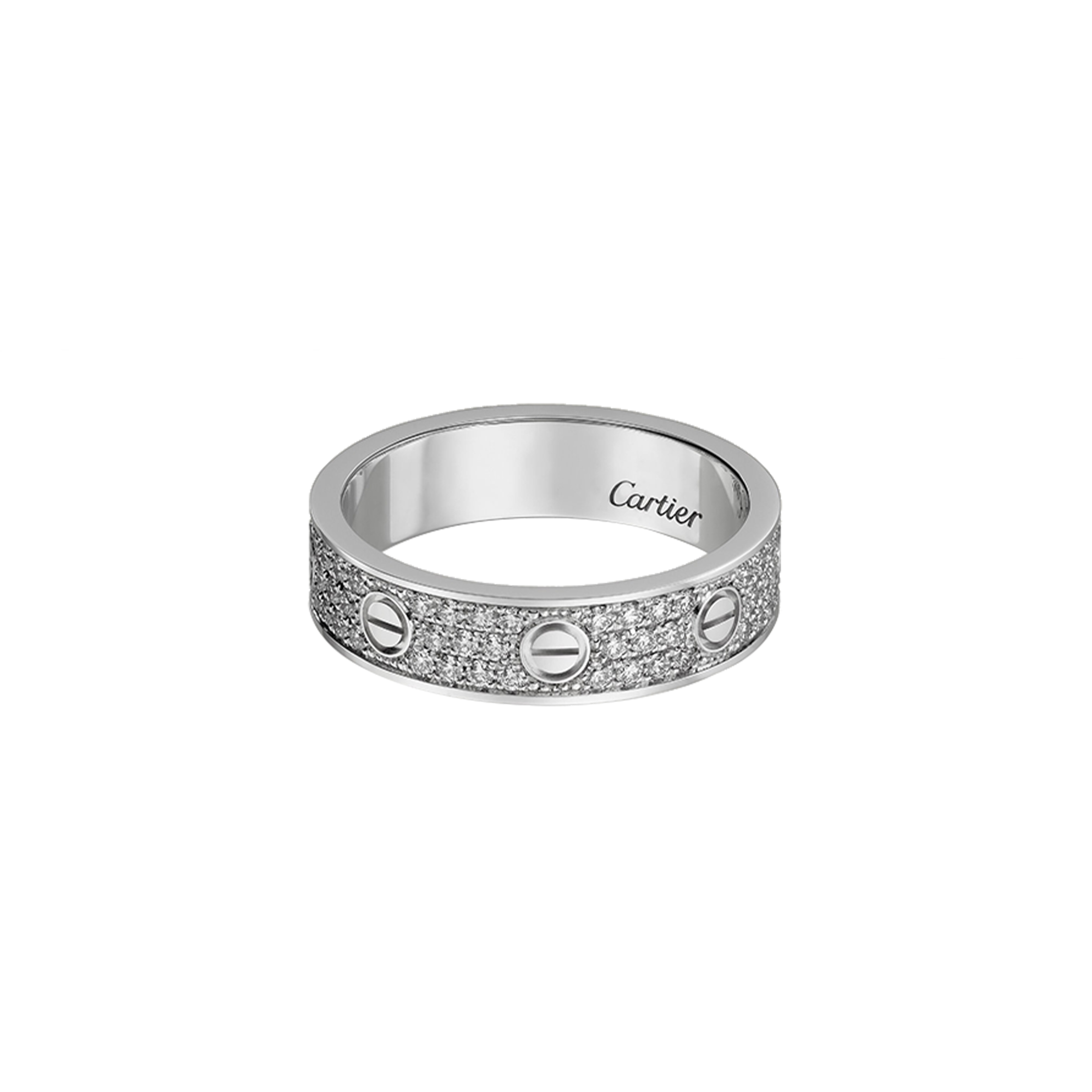 Ca*t1er  LOVE WEDDING BAND, D1am0nd-PAVED B4083400 Master Quality