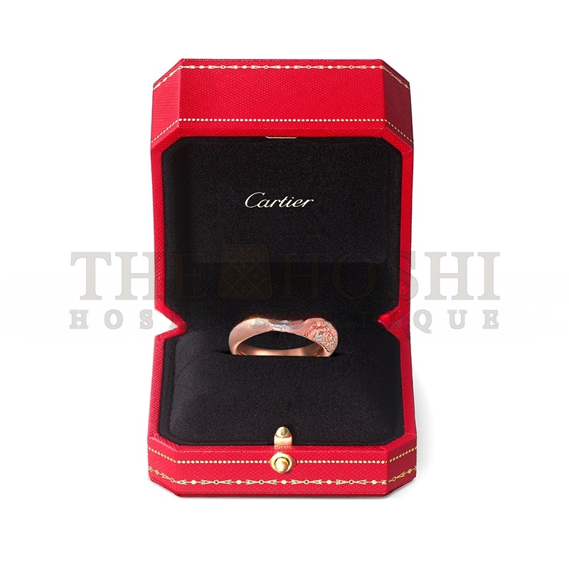 Ca*t1er PANTHÈRE DE Ca*t1er RING, SMALL MODEL, SEMI-PAVED N4765700 Master Quality