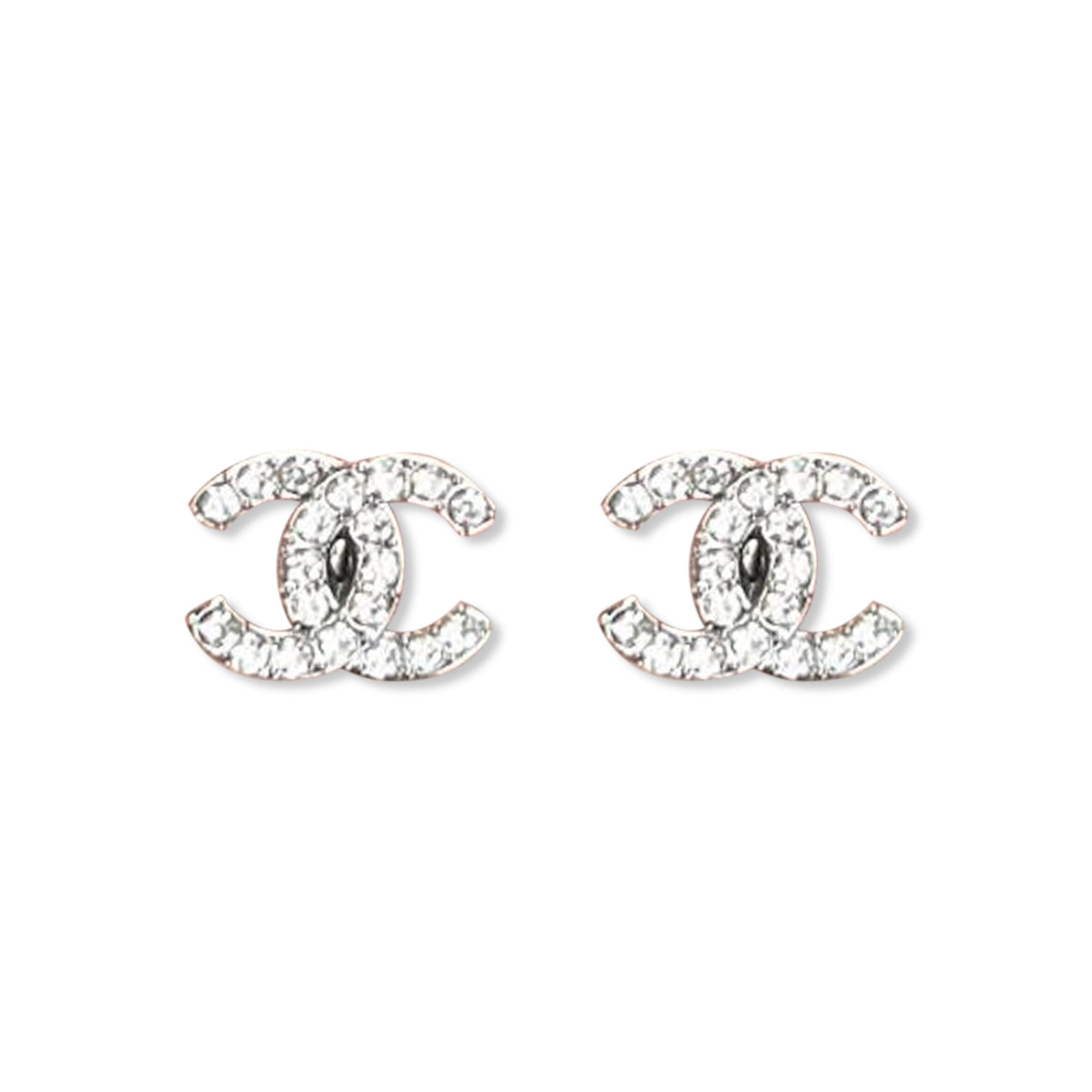 Ch**el CRYSTAL CC EARRINGS 300565 Master Quality