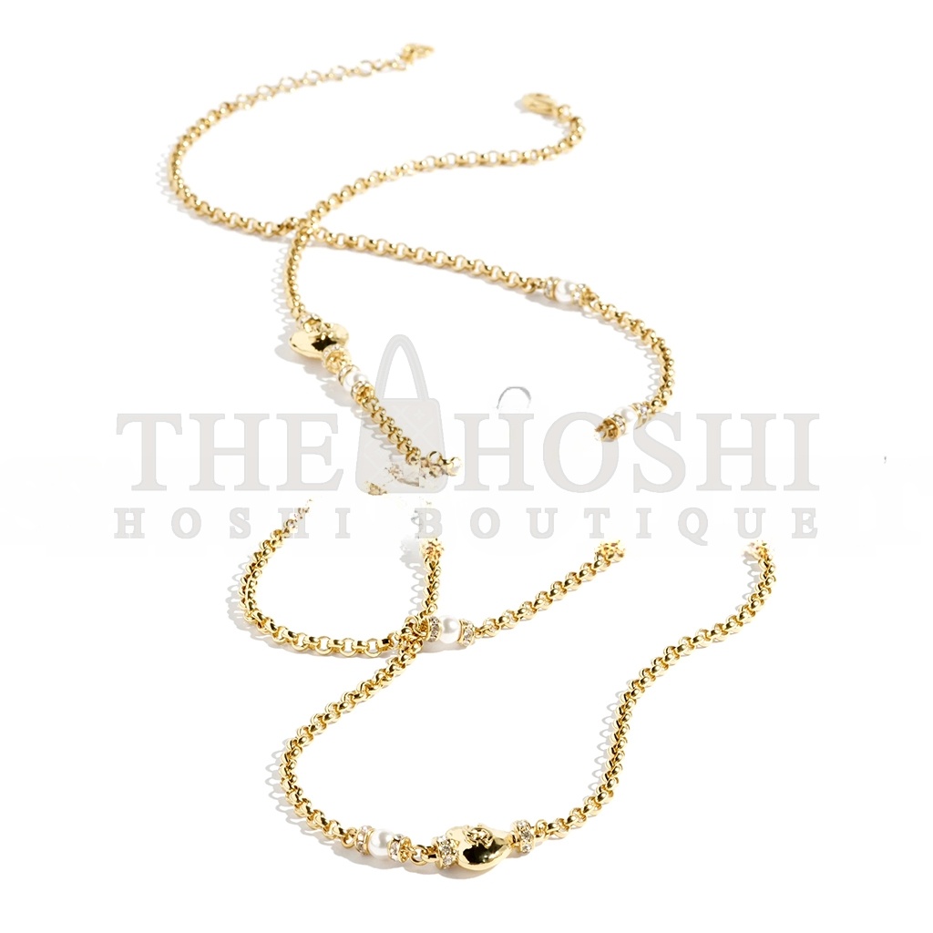 Ch**el METAL LONG NECKLACE ABD083 Master Quality