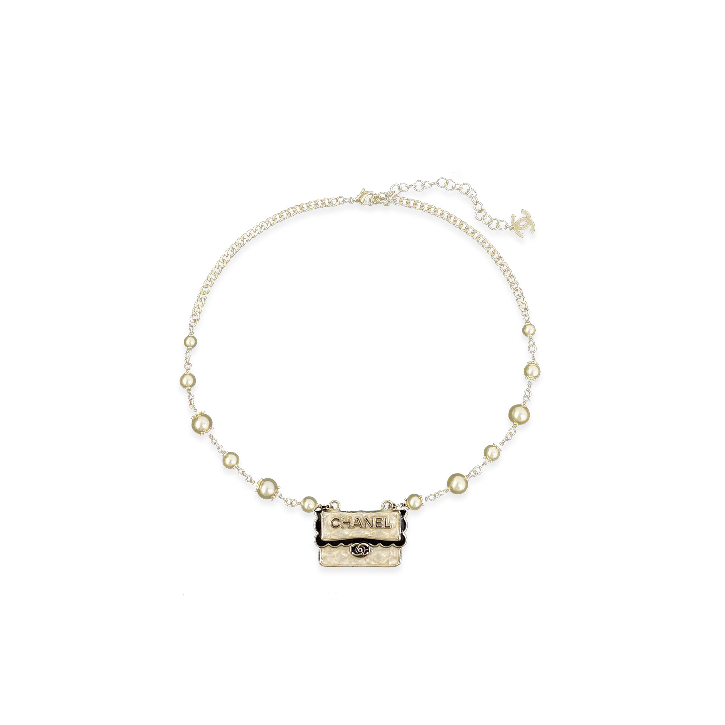 Ch**el CF PENDANT PEARL NECKLACE ABE501 Master Quality