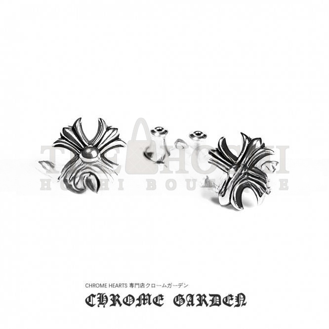 Ch*0me He**ts CROSS CUT OUT STUD EARRING Master Quality