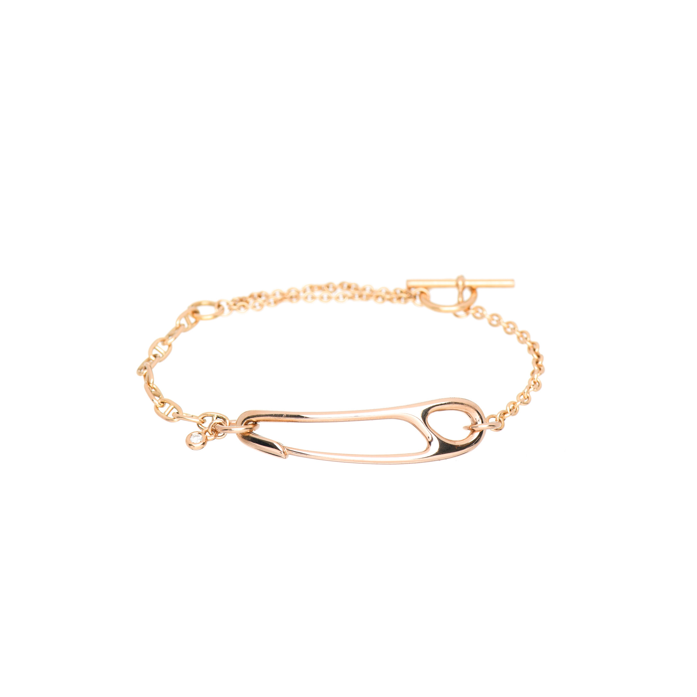 H**me5 18K ROSE GOLD D1am0nd MM CHAINE D'ANCRE PUNK BRACELET SH Master Quality