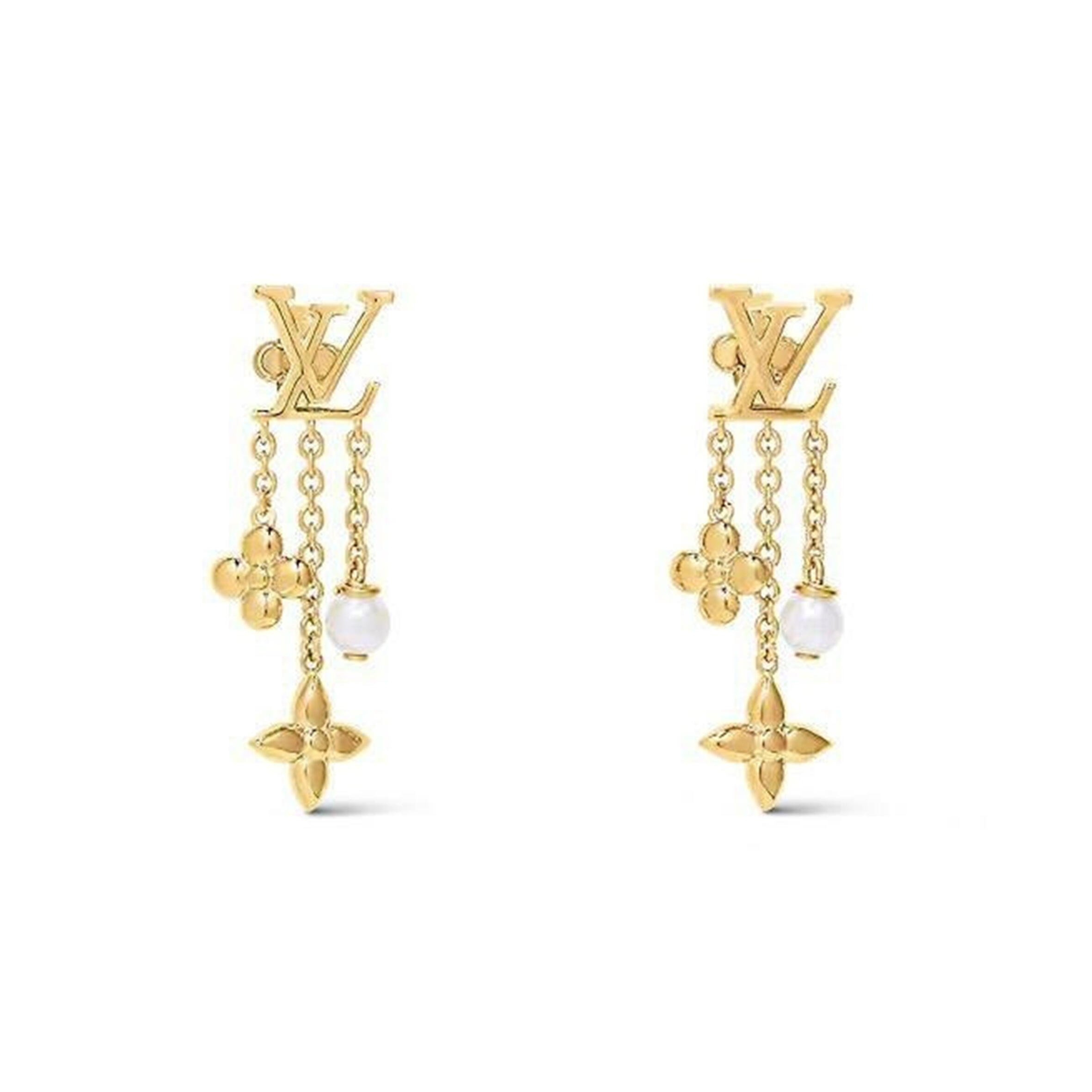 L0vis Vvtt0n  LV L0visA LOGO EARRINGS M01574 Master Quality