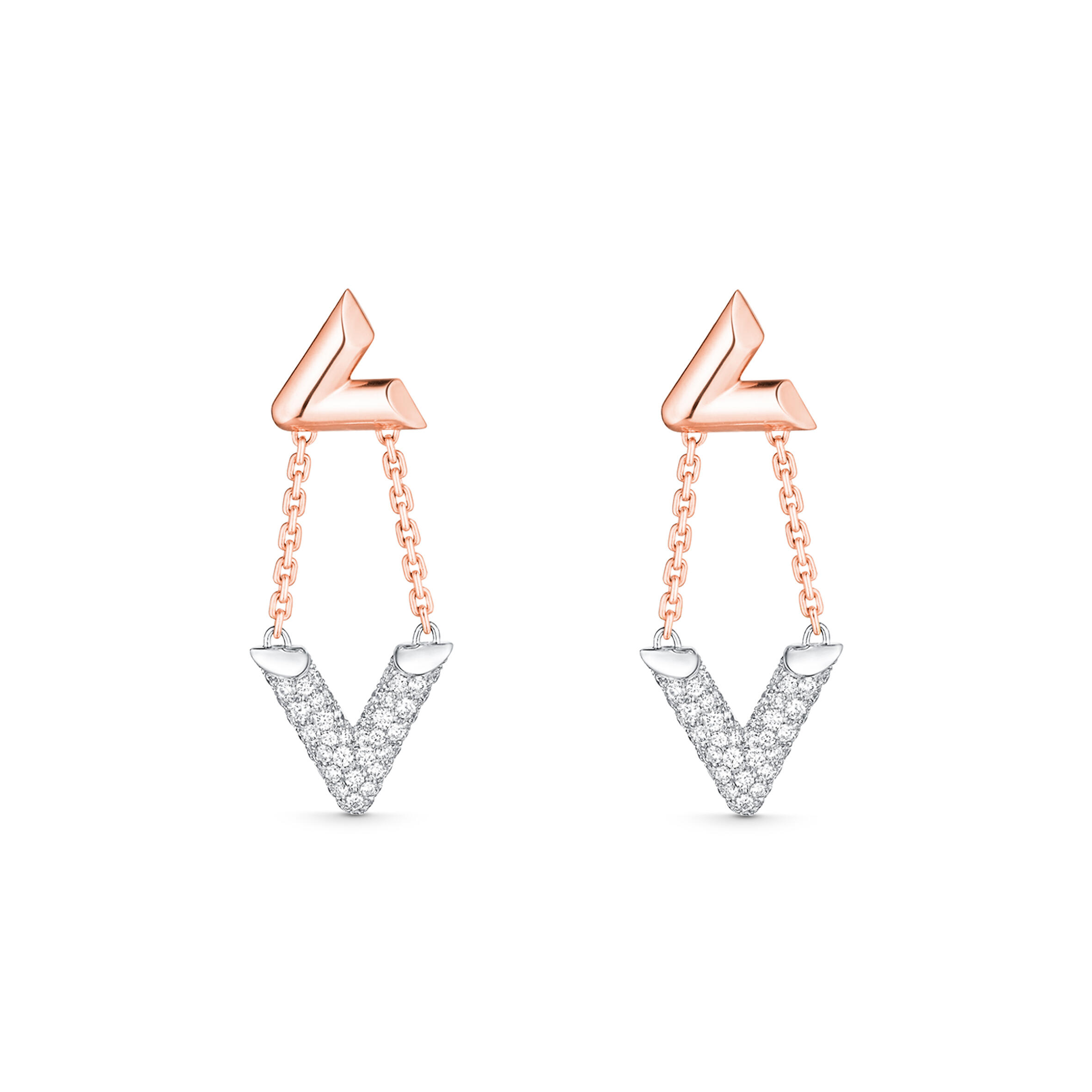 L0vis Vvtt0n LV VOLT UPSIDE DOWN EARRINGS Q96974 Master Quality