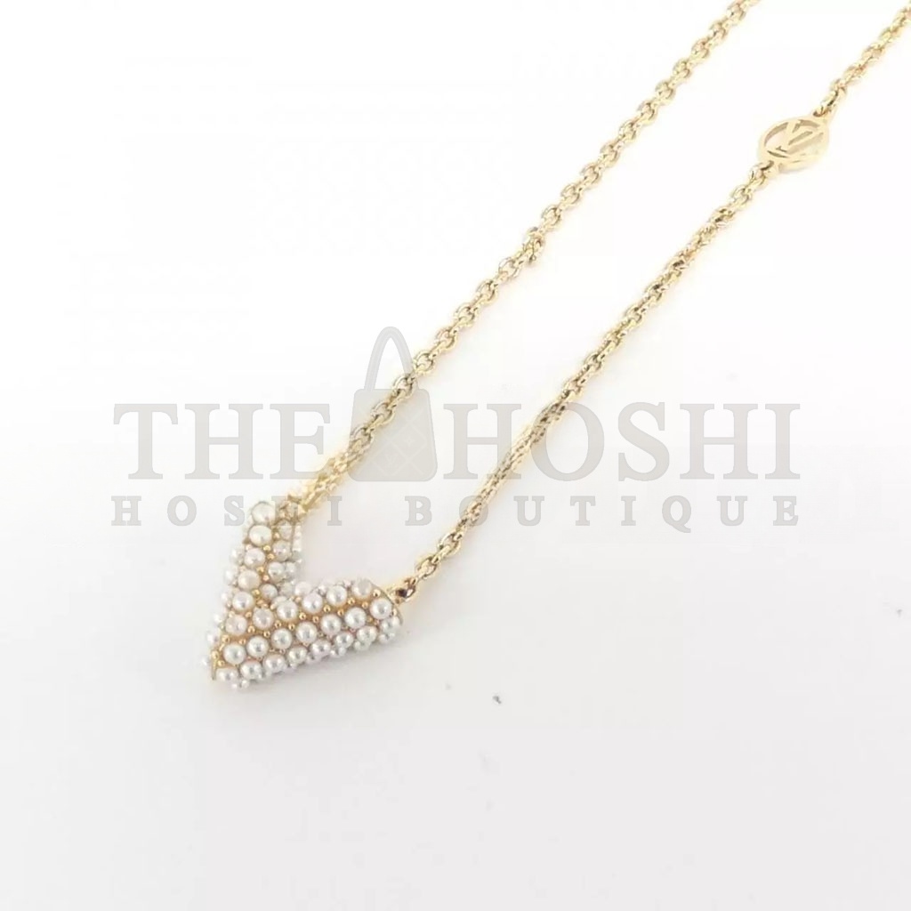 L0vis Vvtt0n COLLIER ESSENTIAL V PERLE NECKLACE M68358 Master Quality