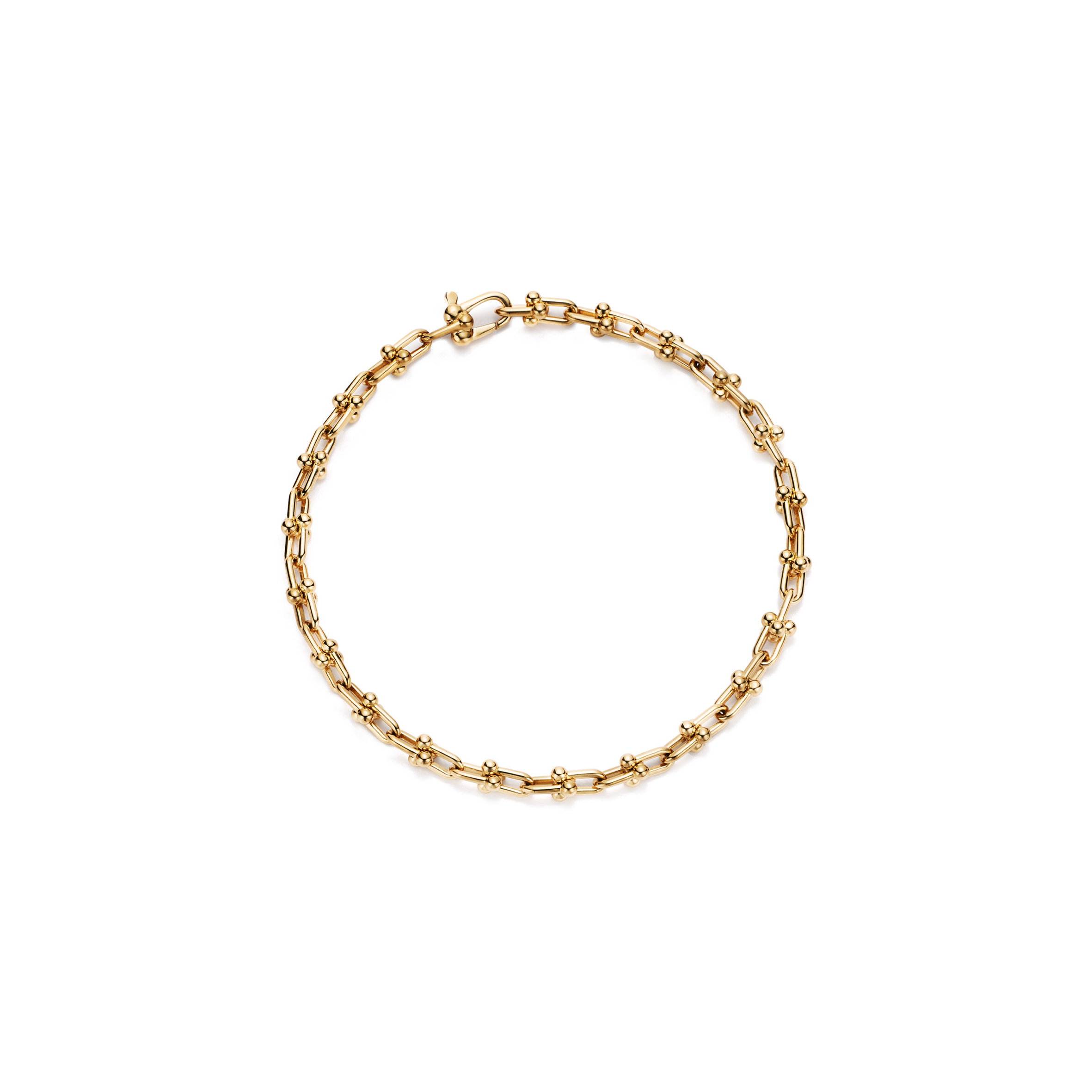 T*f*ny HARDWEARMICRO LINK BRACELET IN YELLOW GOLD 60416923 Master Quality