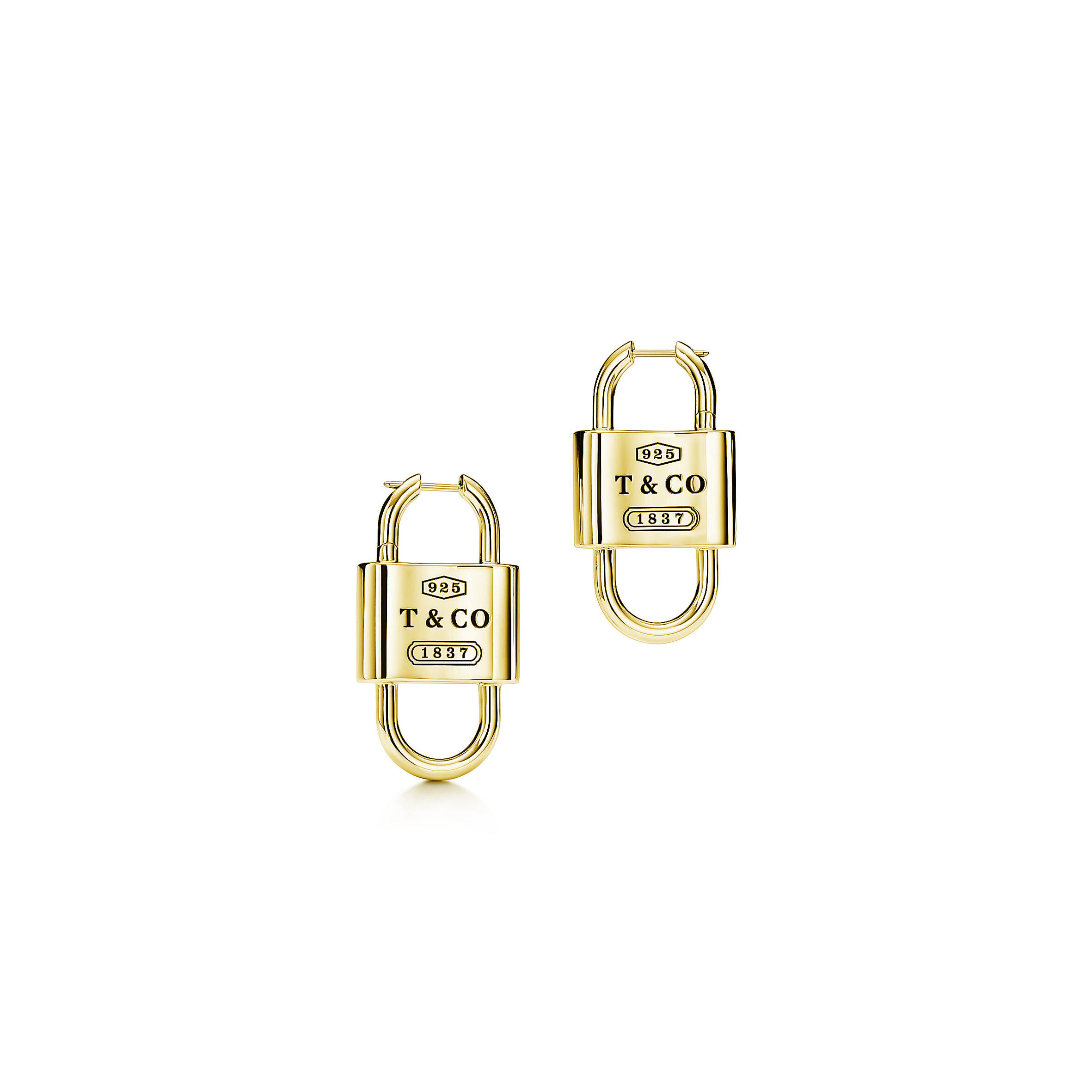 T*f*ny 1837™ LARGE DOUBLE LOCK DROP EARRINGS 732476 Master Quality