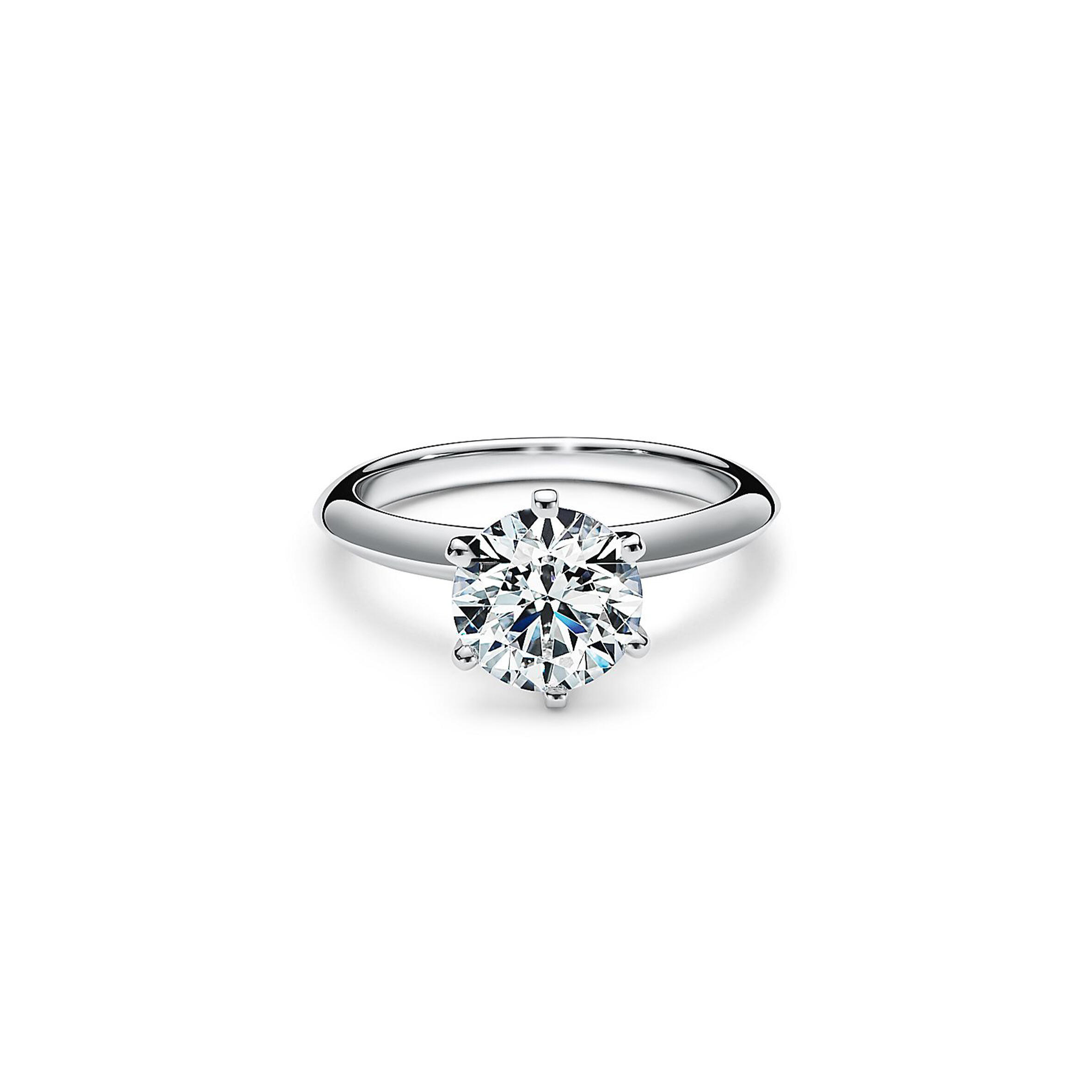 T*f*ny SETTING ENGAGEMENT RING IN PLATINUM GRP10862 Master Quality