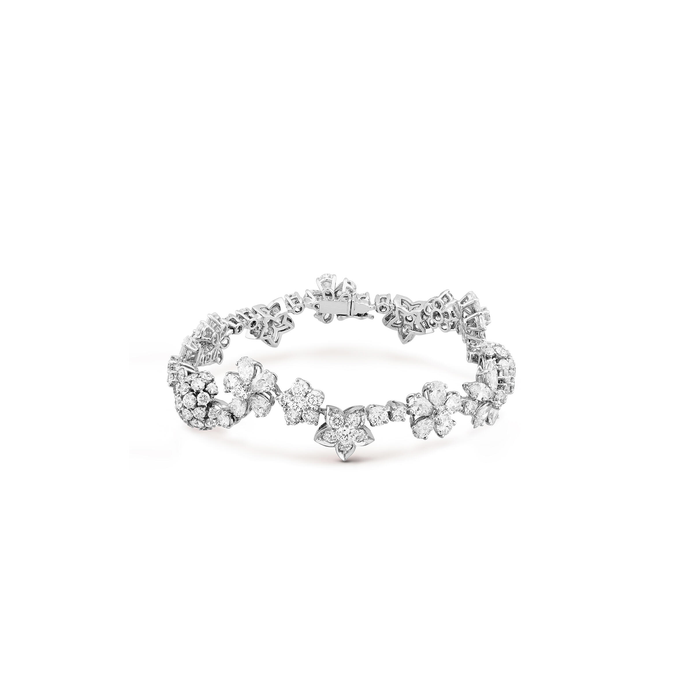 V*n Cl**f ARPELS FOLIE DES PRÉS BRACELET - WHITE GOLD, D1am0nd  VCARP05B00 Master Quality
