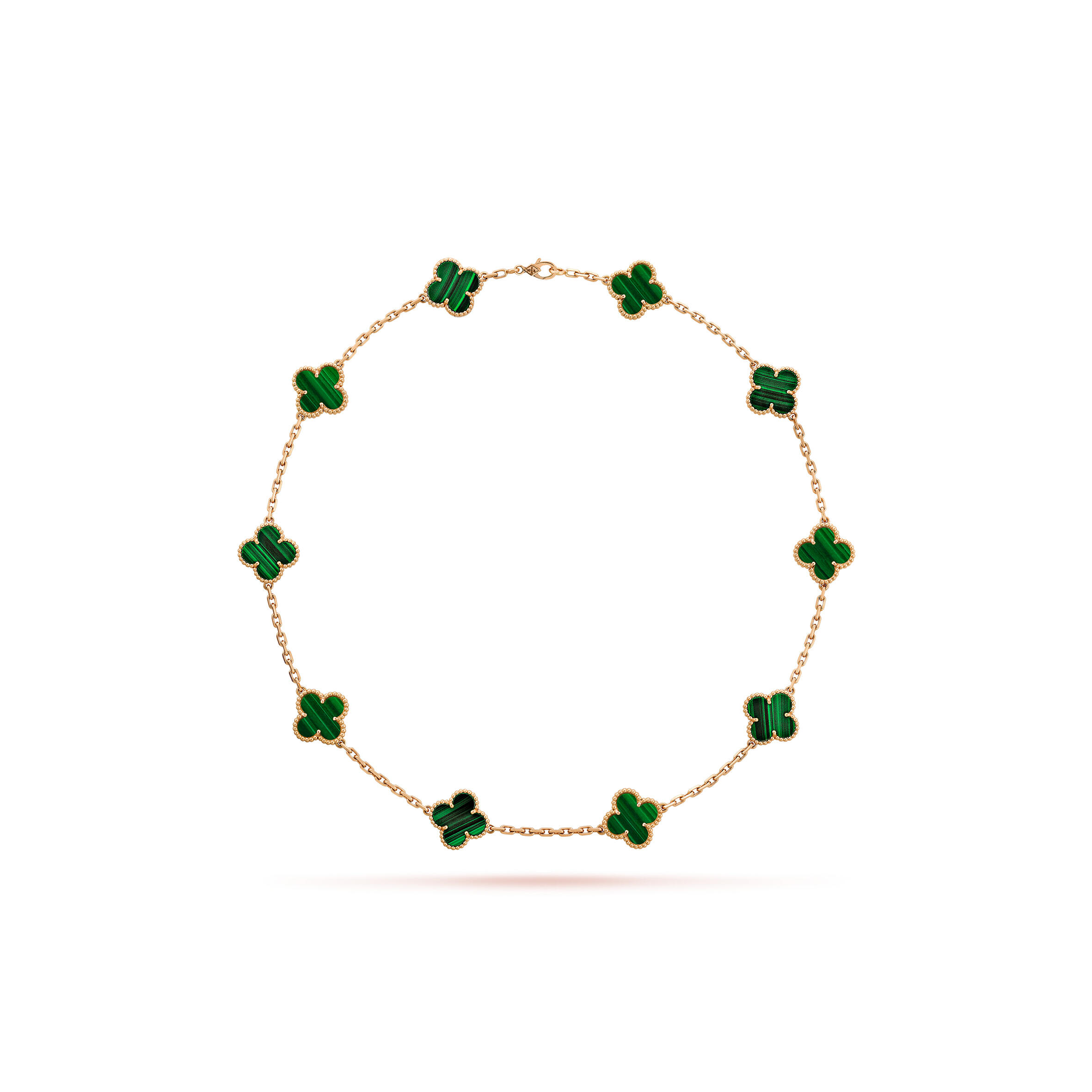 V*n Cl**f ARPELS VINTAGE ALHAMBRA NECKLACE, 10 MOTIFS VCARO3QN00 Master Quality