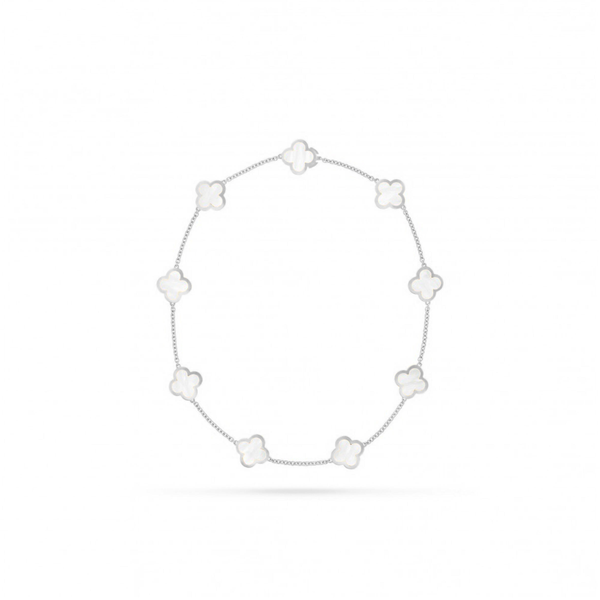 V*n Cl**f ARPELS PURE ALHAMBRA NECKLACE, 9 MOTIFS 674520 Master Quality