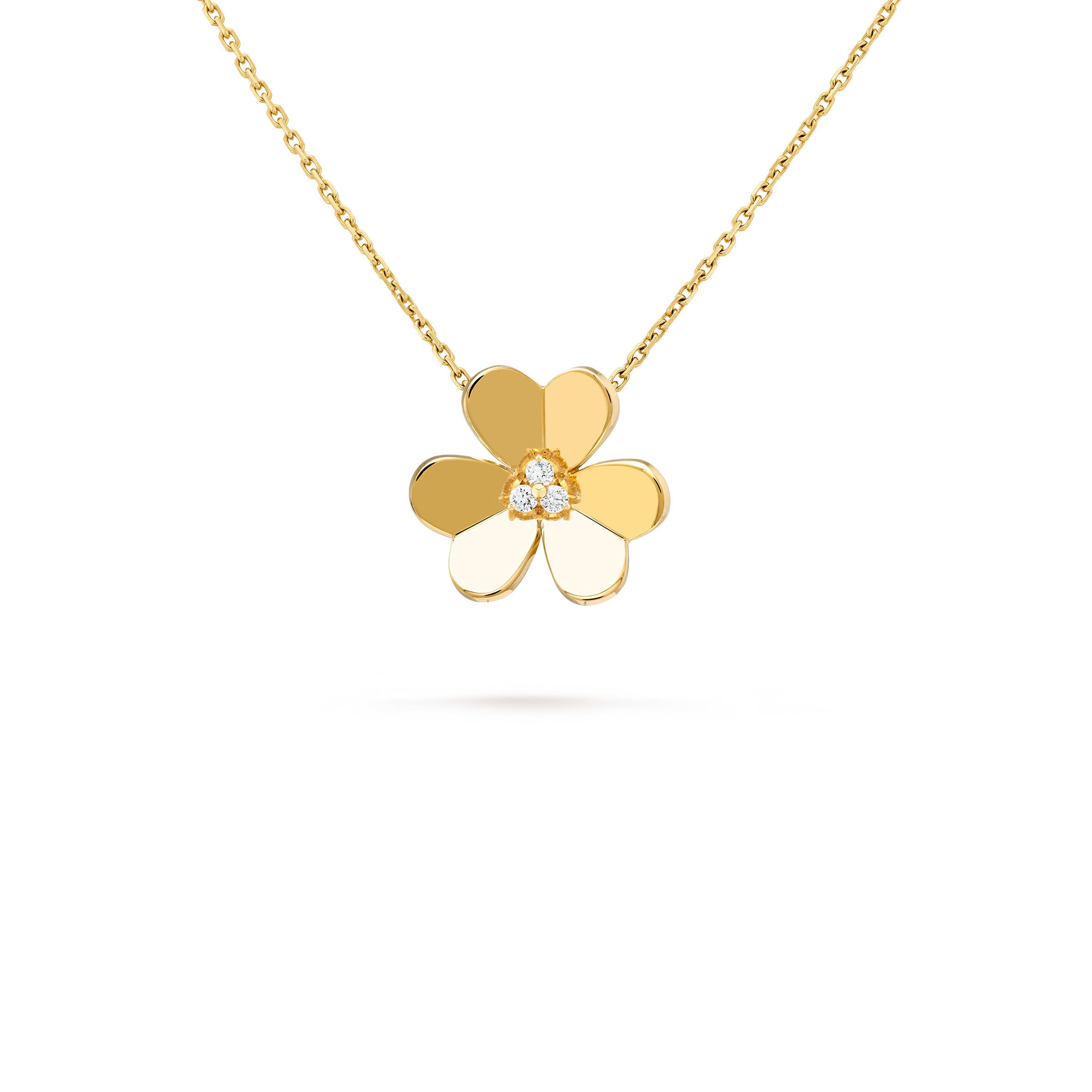 V*n Cl**f ARPELS FRIVOLE PENDANT, LARGE MODEL - YELLOW GOLD, D1am0nd  VCARC96800 Master Quality