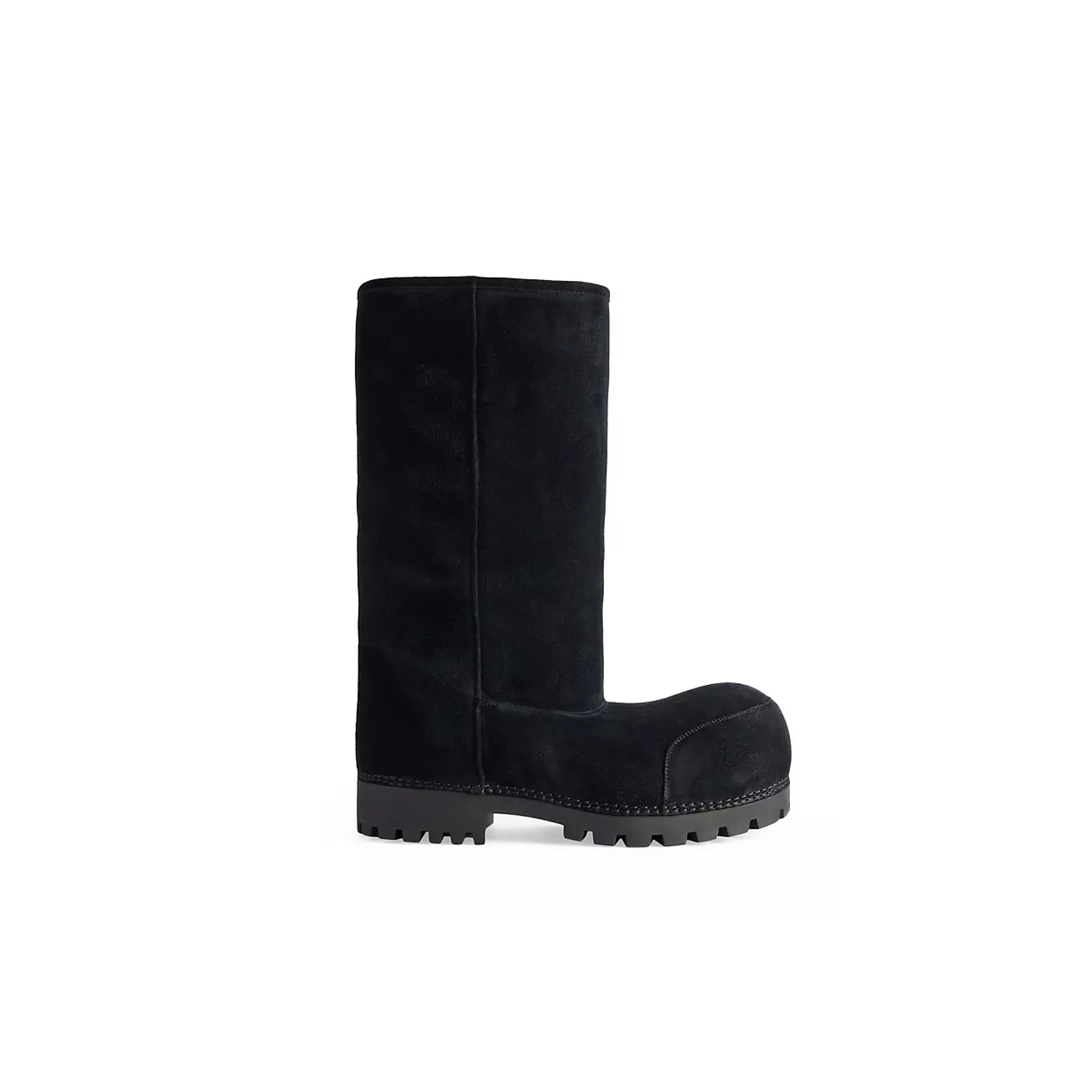 Ba1en*iaga ALASKAN FUR BLACK CALFSKIN SYNTHETIC HIGH BOOTS 802177WBFC15000 Master Quality
