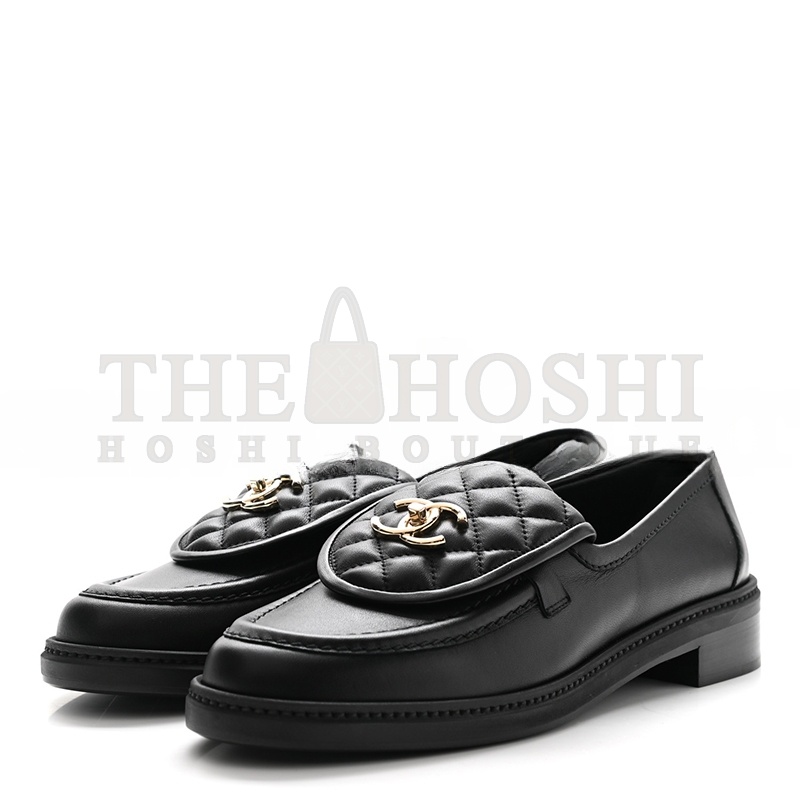 Ch**el LEATHER FLATS IN BLACK G36646 X01000 94305 Master Quality
