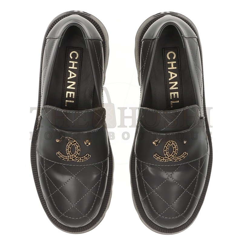 Ch**el COCO MARK MATELASSE 24B LEATHER LOAFER G45921 Master Quality
