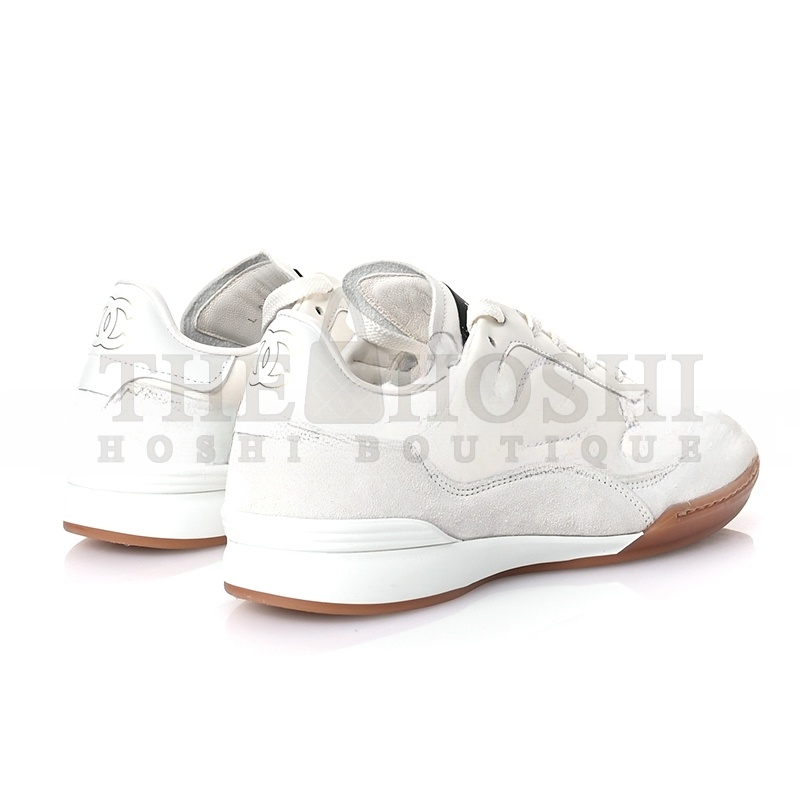 Ch**el SUEDE CALFSKIN QUILTED SNEAKERS 36 G45336 Master Quality