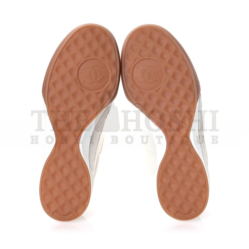 Ch**el SUEDE CALFSKIN QUILTED SNEAKERS 36 G45336 Master Quality