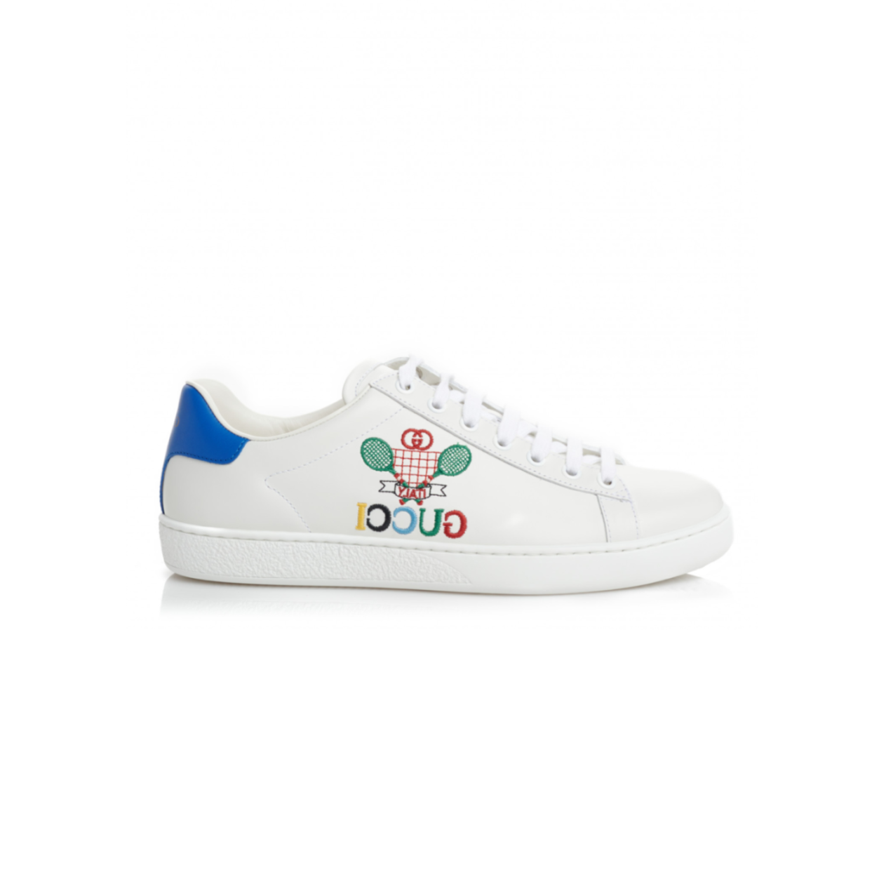 Gvc*1 CALFSKIN MIRO SOFT TENNIS EMBROIDERED WOMENS ACE SNEAKERS 602684 Master Quality