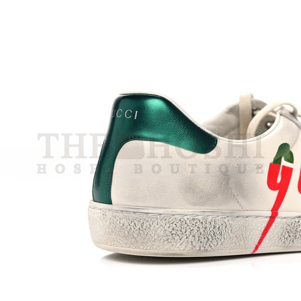 Gvc*1 DISTRESSED CALFSKIN MENS ACE BLADE SNEAKERS 11 923484 Master Quality