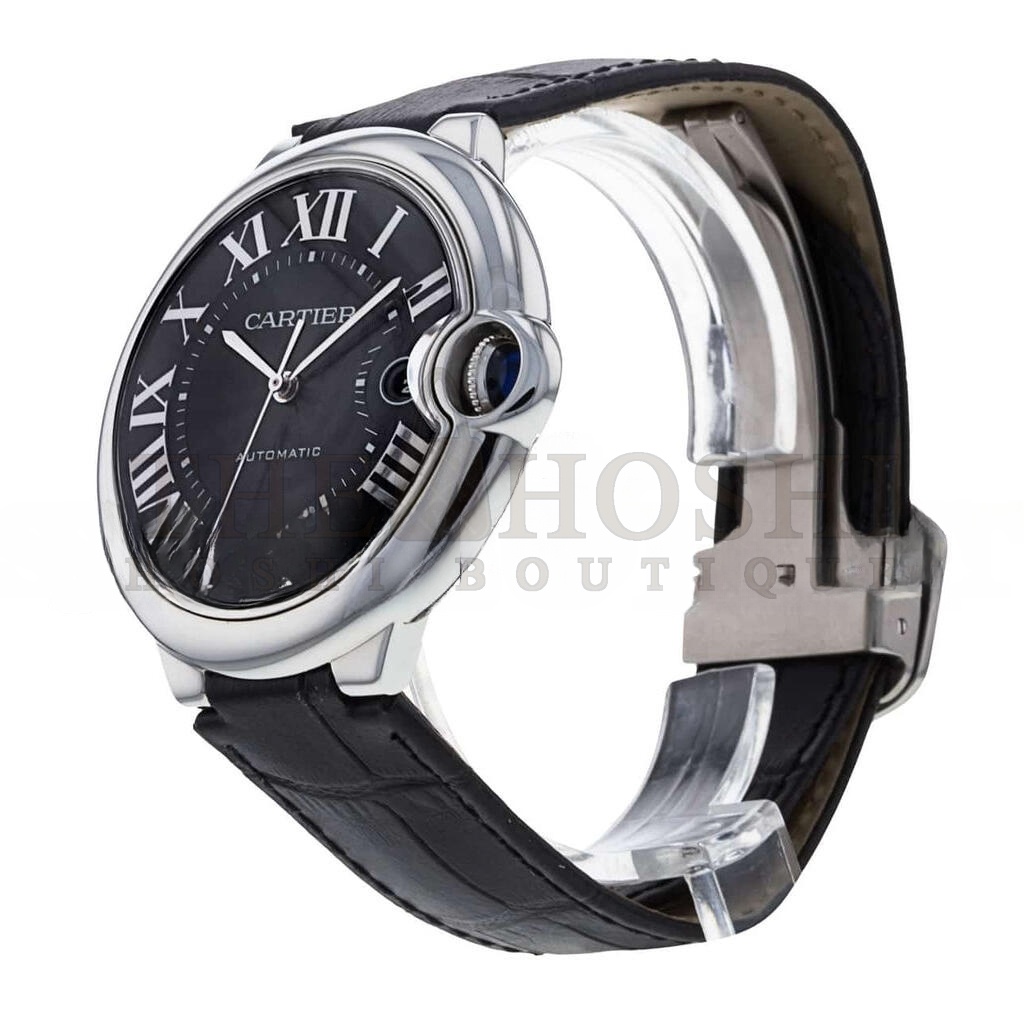 Ca*t1er BALLON BLEU SERIES BLACK LEATHER STRAP 42MM WATCH WSBB0003 Master Quality