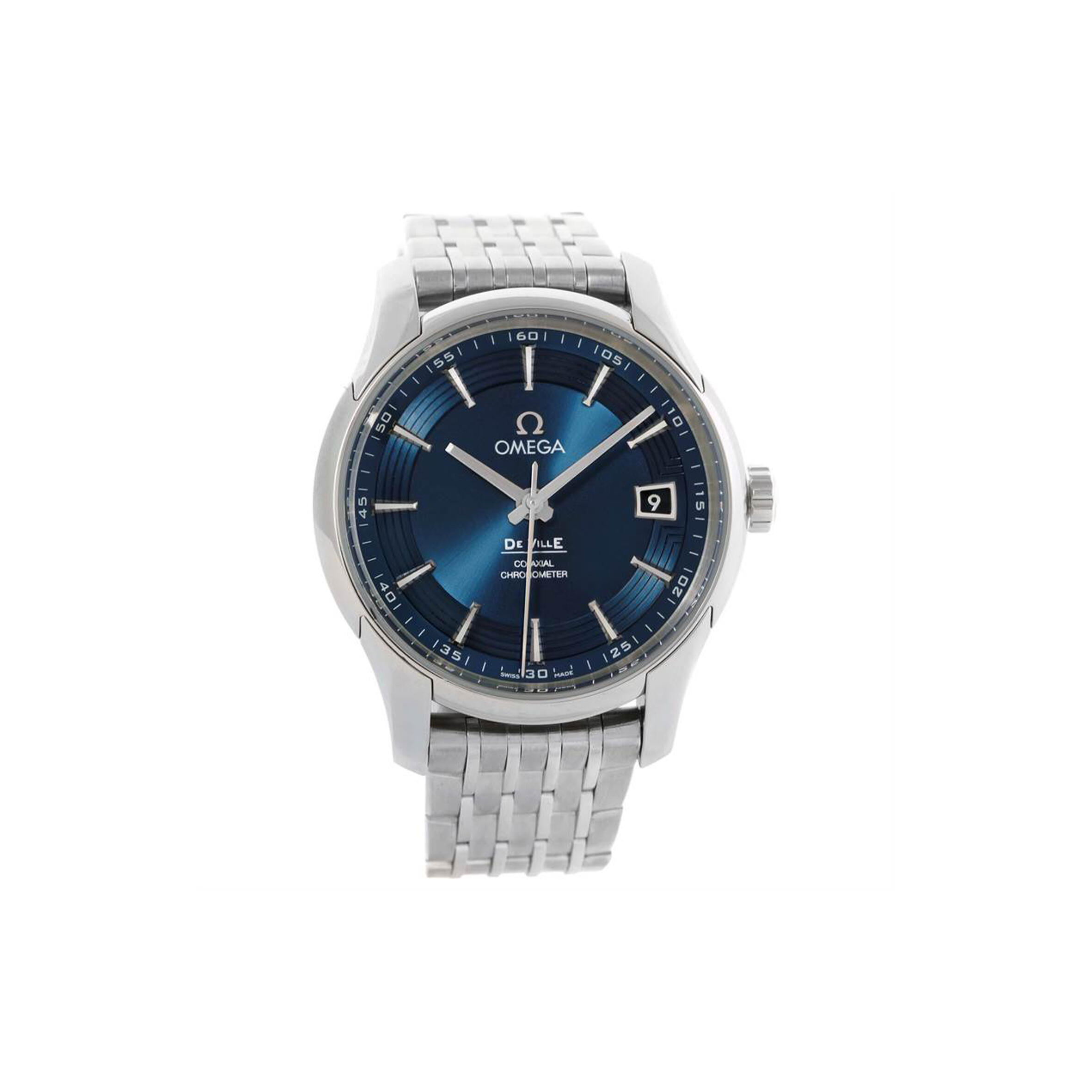 0me*ga DEVILLE HOUR VISION BLUE DIAL MENS 40MM WATCH 431.33.41.21.03.001 Master Quality