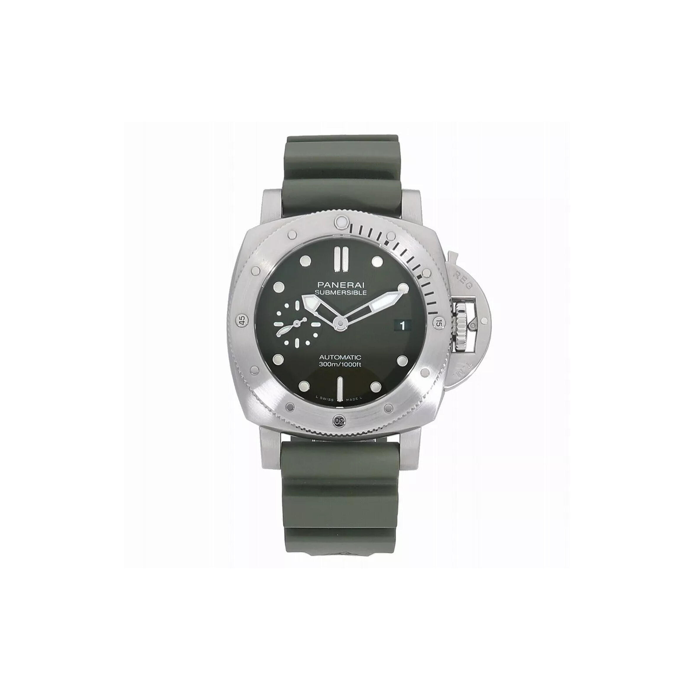 Pa*e*a1 LUMINOR SUBMERSIBLE GREEN DIAL 42MM WATCH PAM01055 Master Quality
