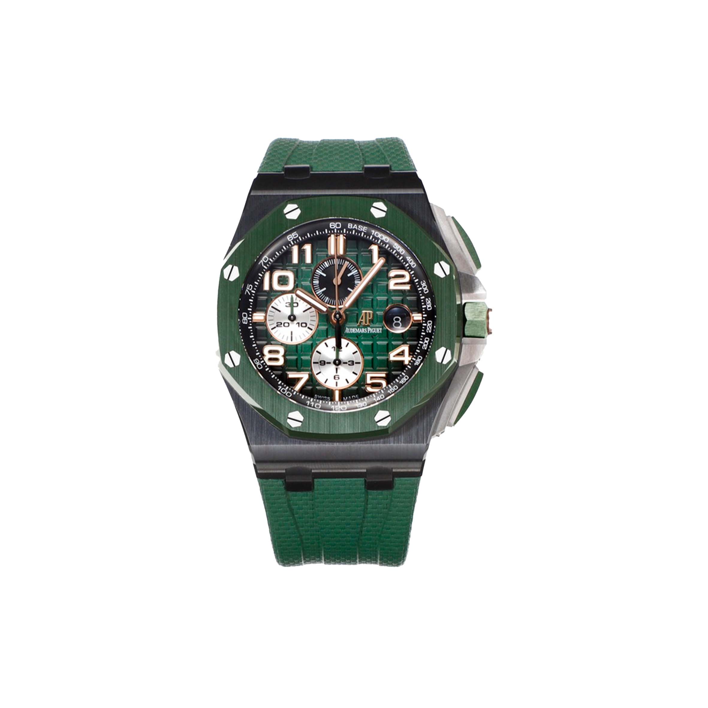 AUDEMARS P1g*et ROYAL OAK OFFSHORE 44MM GREEN DIAL WATCH 26405CE.OO.A056CA.01 Master Quality