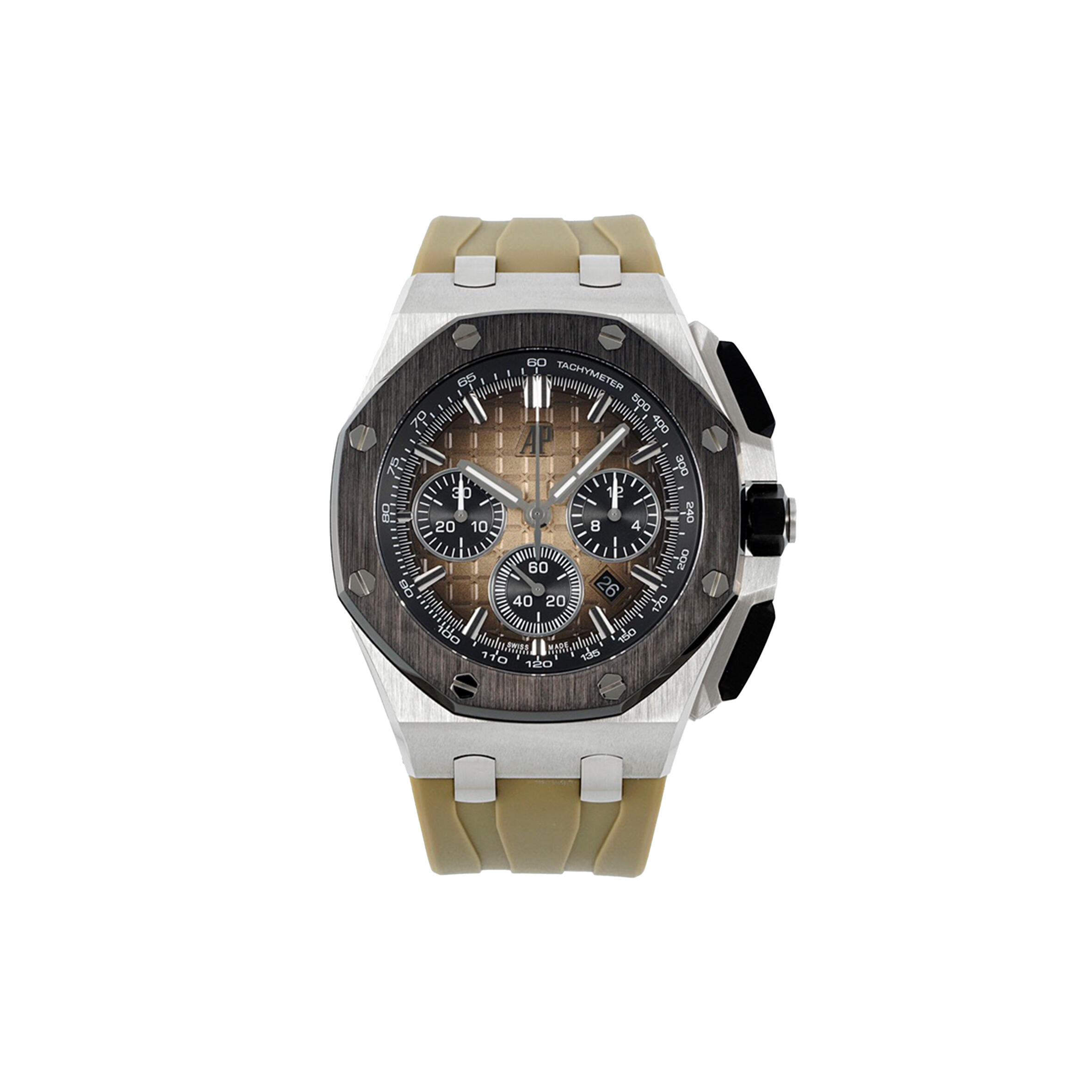 AUDEMARS P1g*et ROYAL OAK OFFSHORE CHRONOGRAPH SMOKED LIGHT BROWN 43MM WATCH 26420SO.OO.A600CA.01 Master Quality