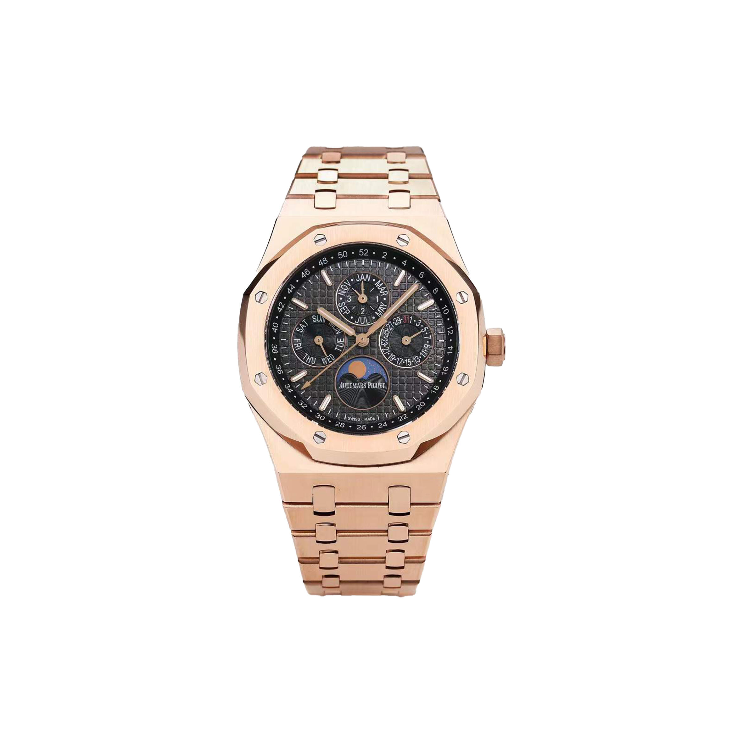 AUDEMARS P1g*et ROYAL OAK PERPETUAL CALENDAR ROSE GOLD AUTOMATIC 41MM 26574OR.OO.1220OR.02 Master Quality